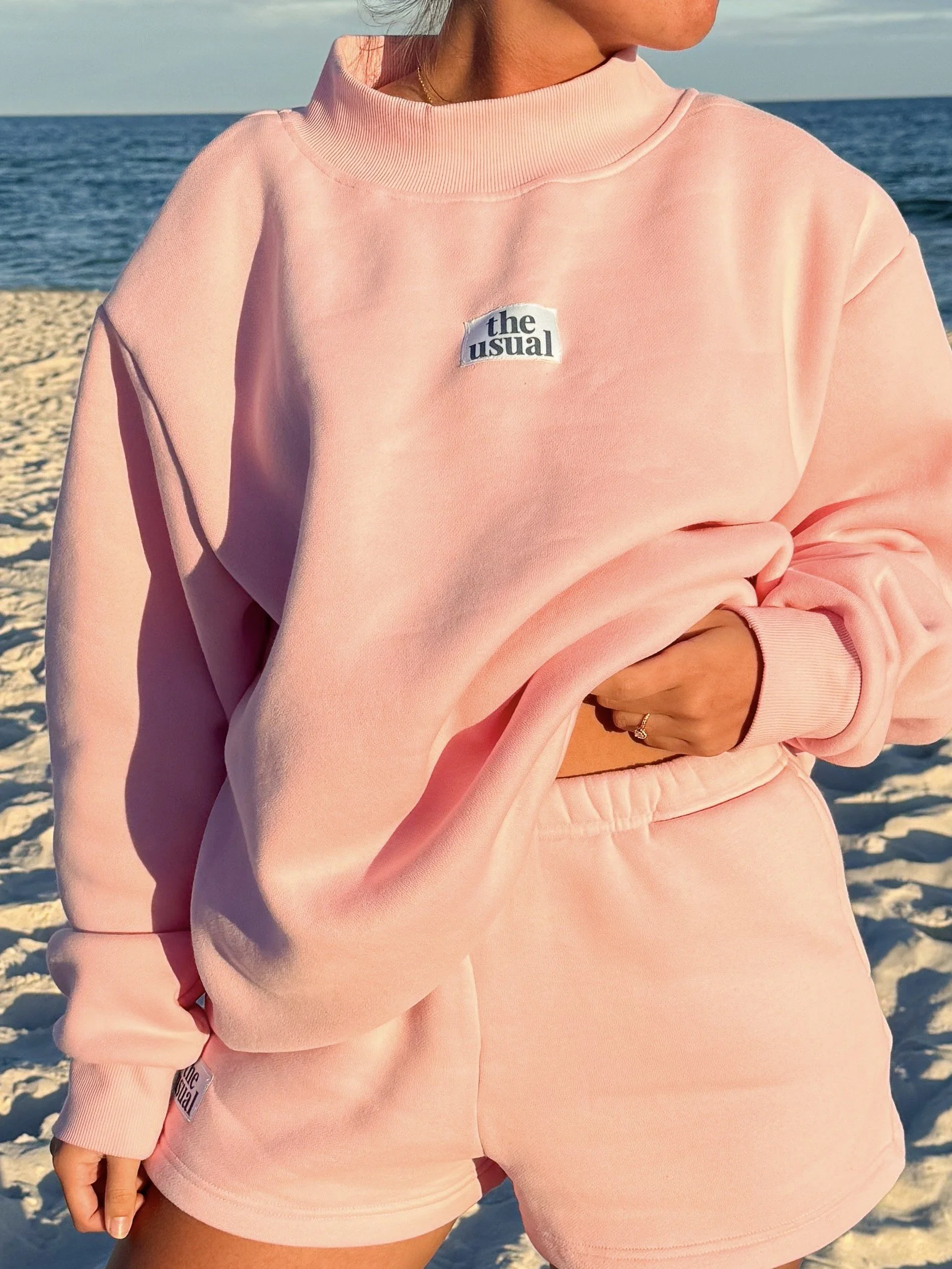 the sunday mockneck (blush)