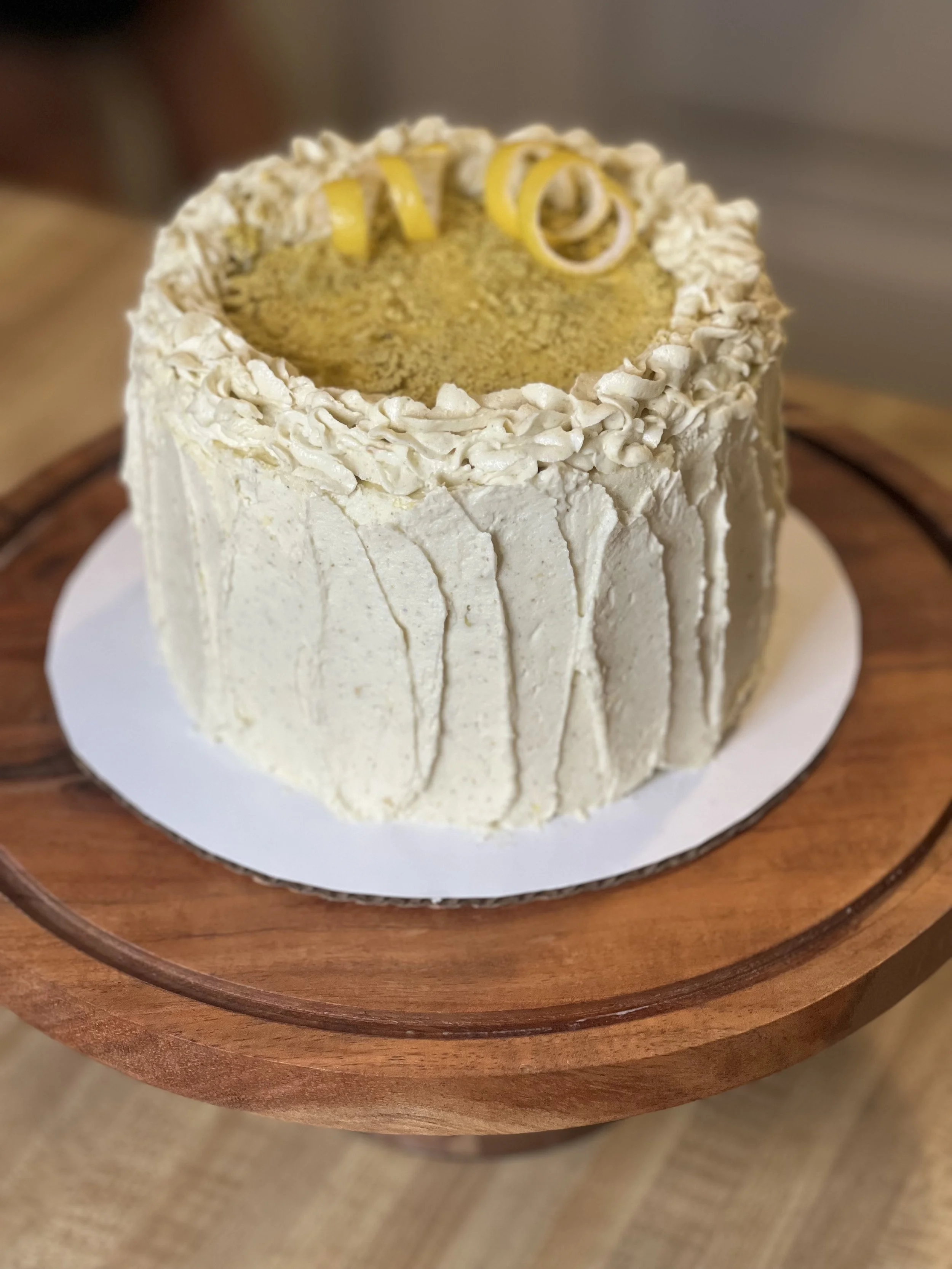 Gluten-free Vegan Pistachio Lemon Cake