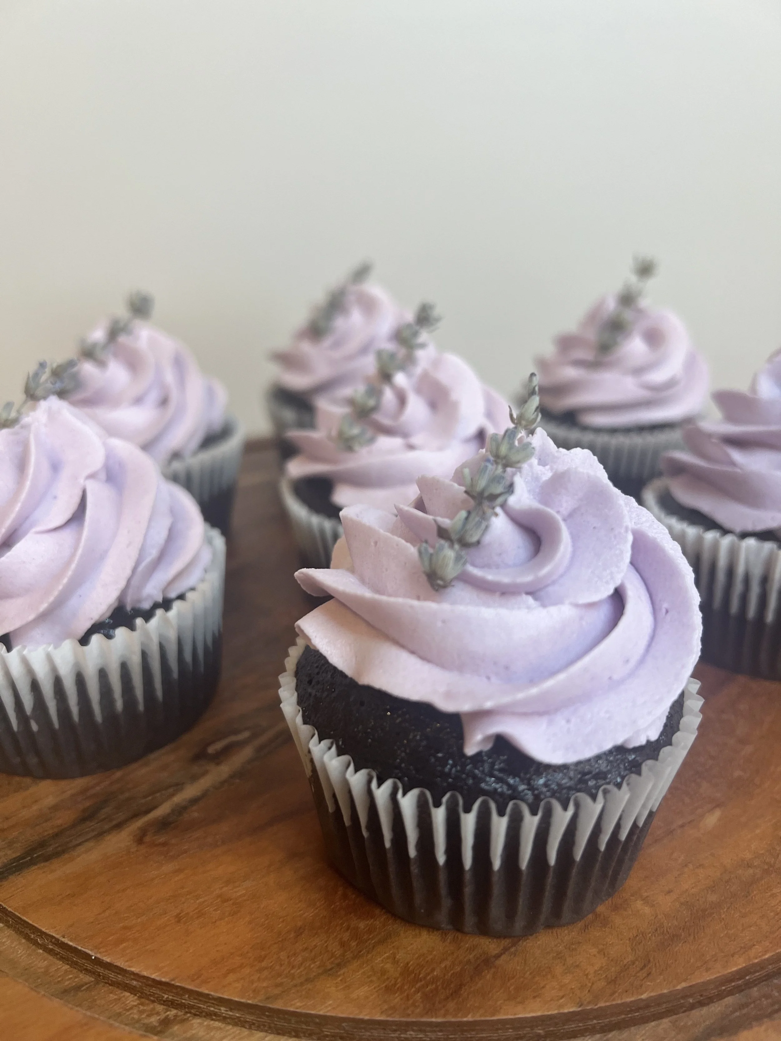 Lavender Chocolate Cupcakes