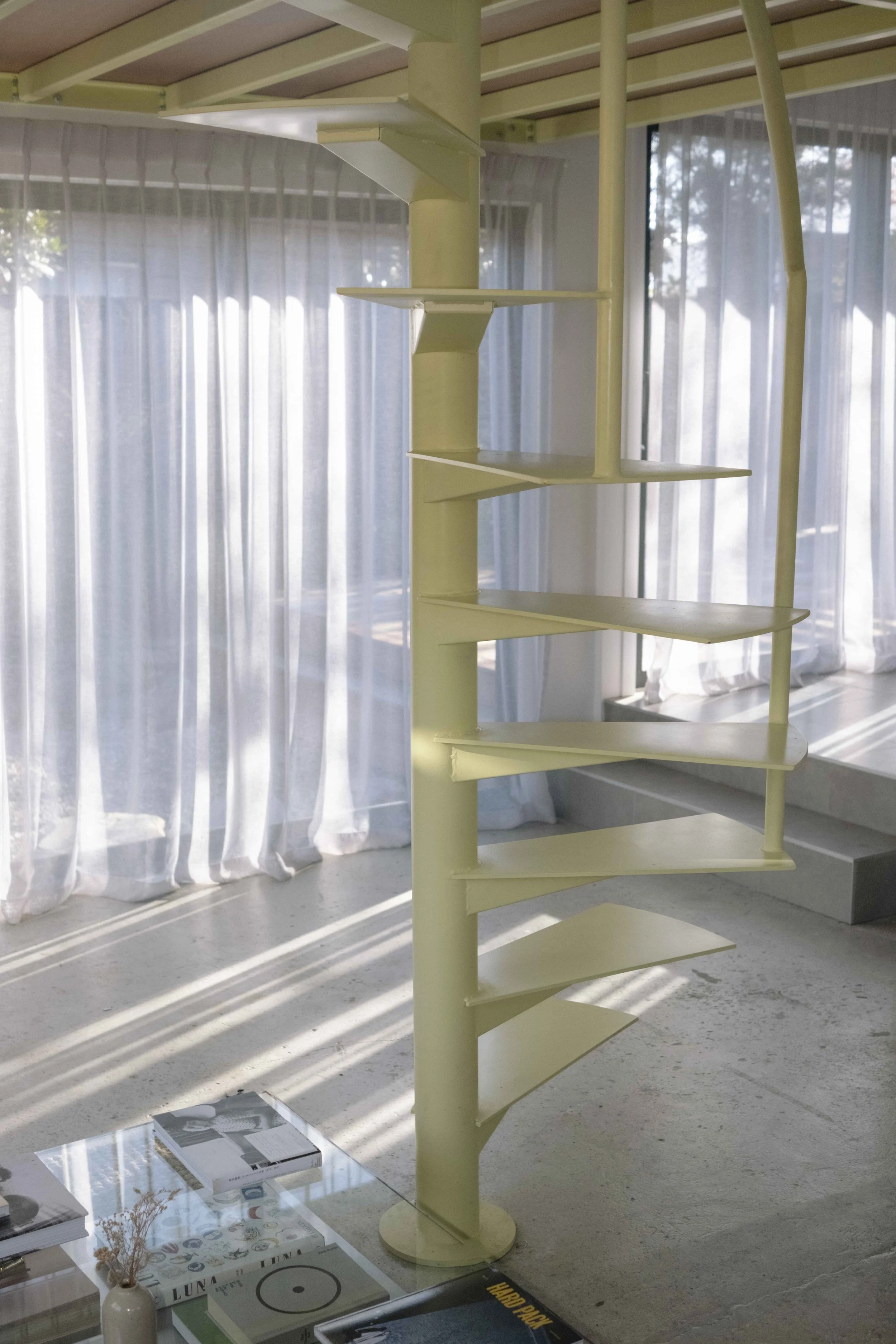 STEEL STAIRCASE + MEZZANINE
