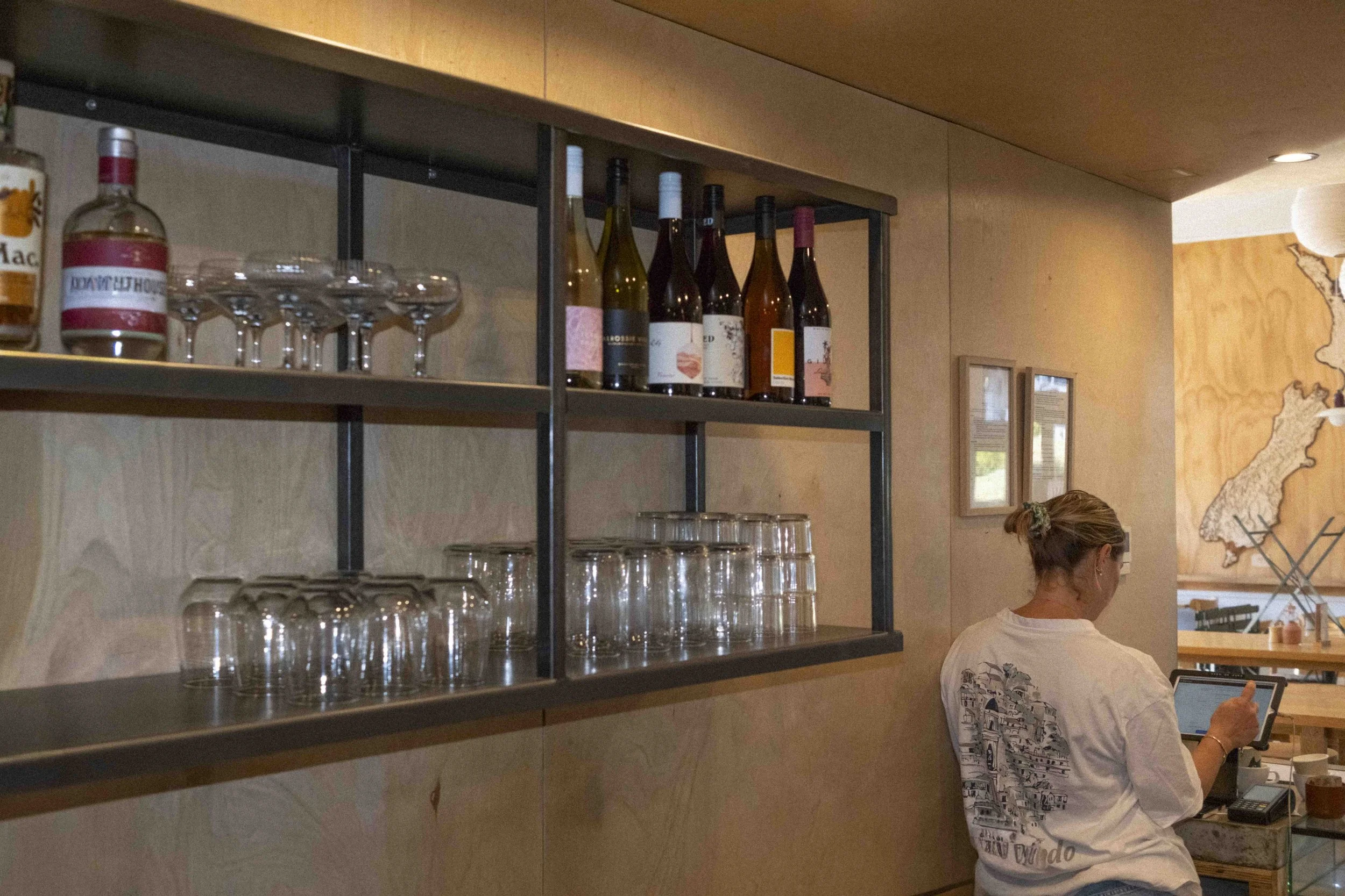 SCROGGIN CAFE WĀNAKA - MILD STEEL CABINET 