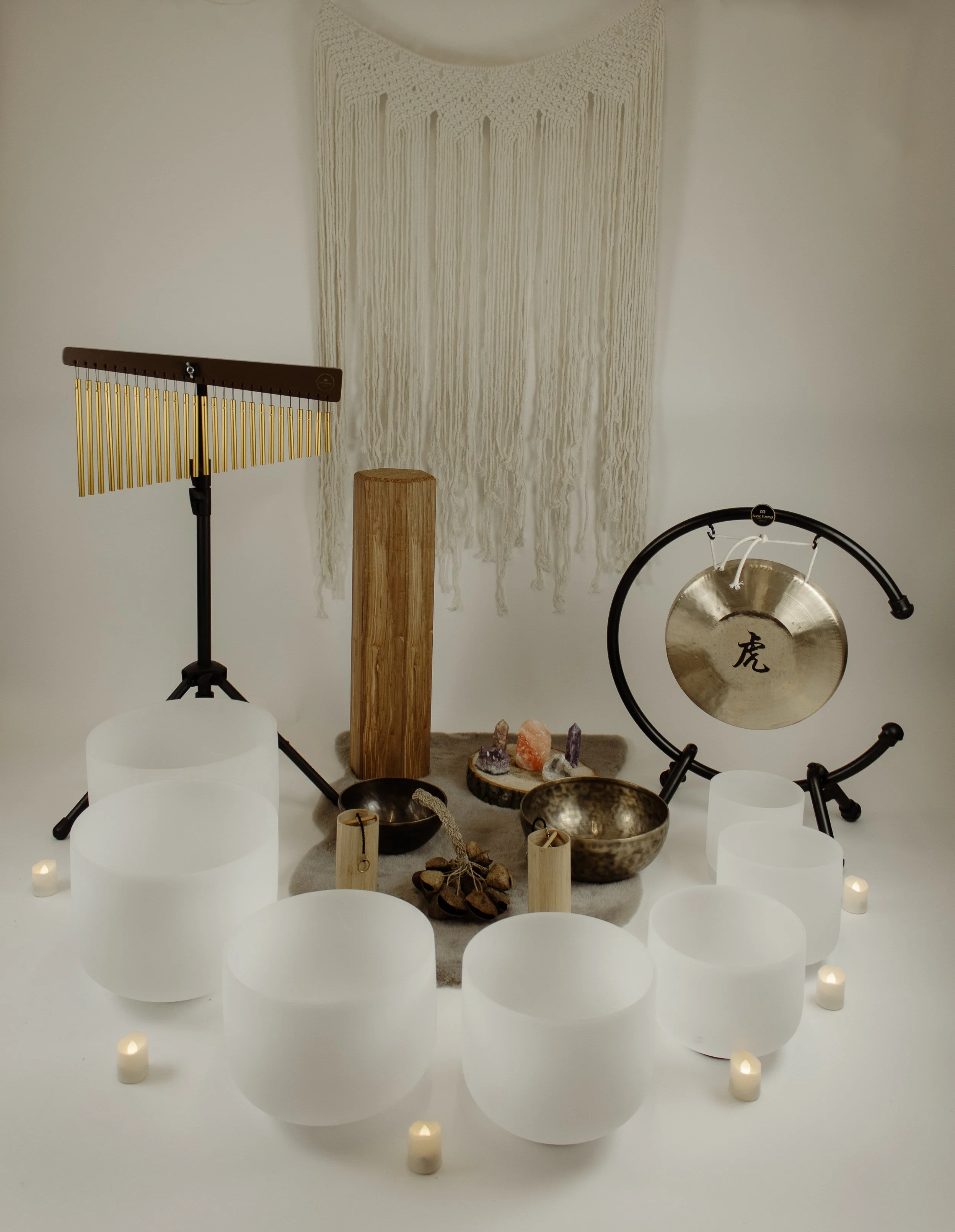 Sound healing experience designed to support rest after burnout