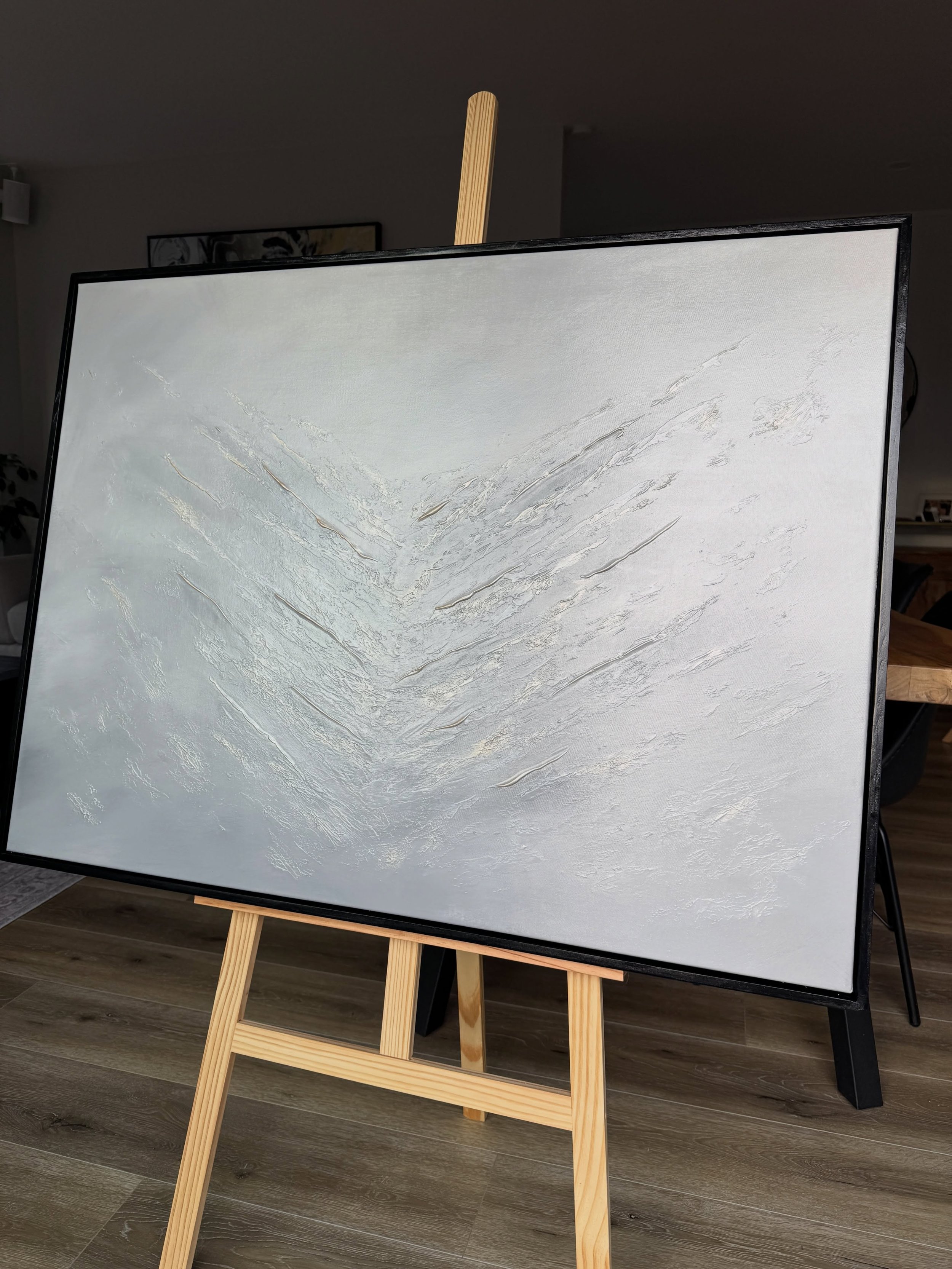 The Quiet Between
1060 x 800mm

There&rsquo;s a moment just before everything feels too much. When the noise, pressure, and chaos of life begin to build all at once. But somehow, hidden within that overwhelm, the quiet finds its way back in.

This pi