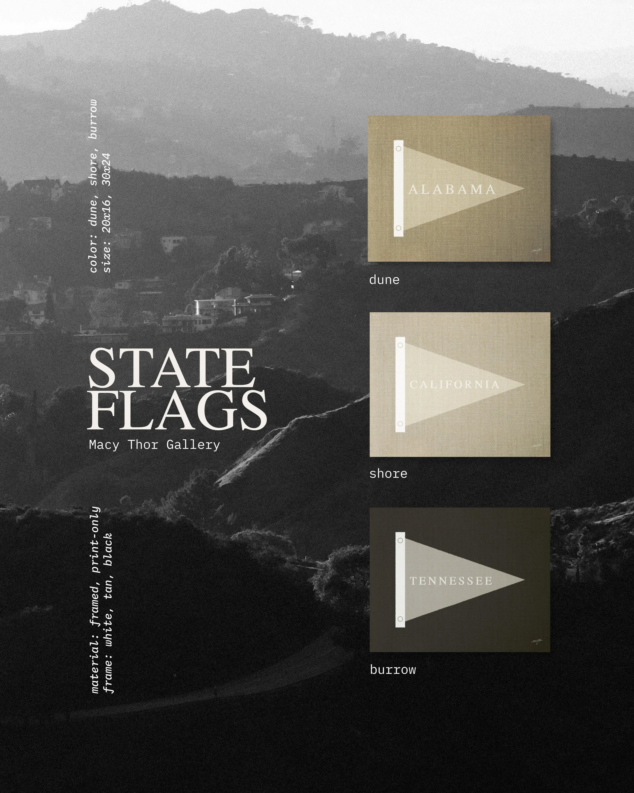 Bring your state to your space! See some of our favorite places in the country. All products available now on macythorgallery.com ⛰️⛰️