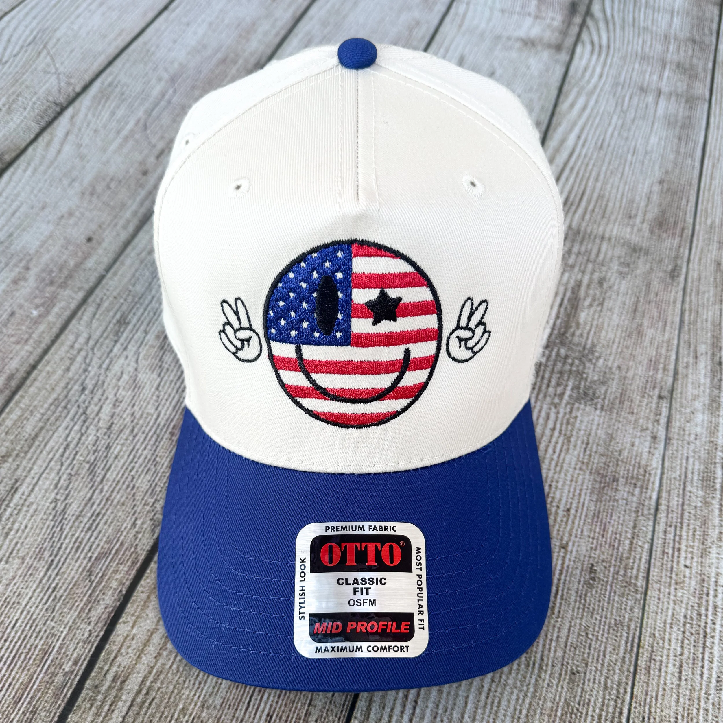 Patriotic & Peaceful Smiley Hat