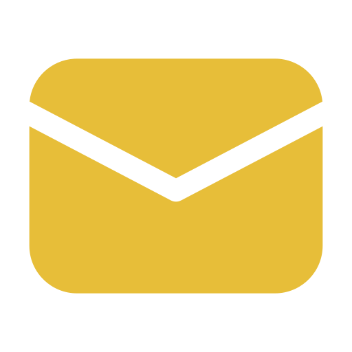 Stylized yellow and black envelope icon.