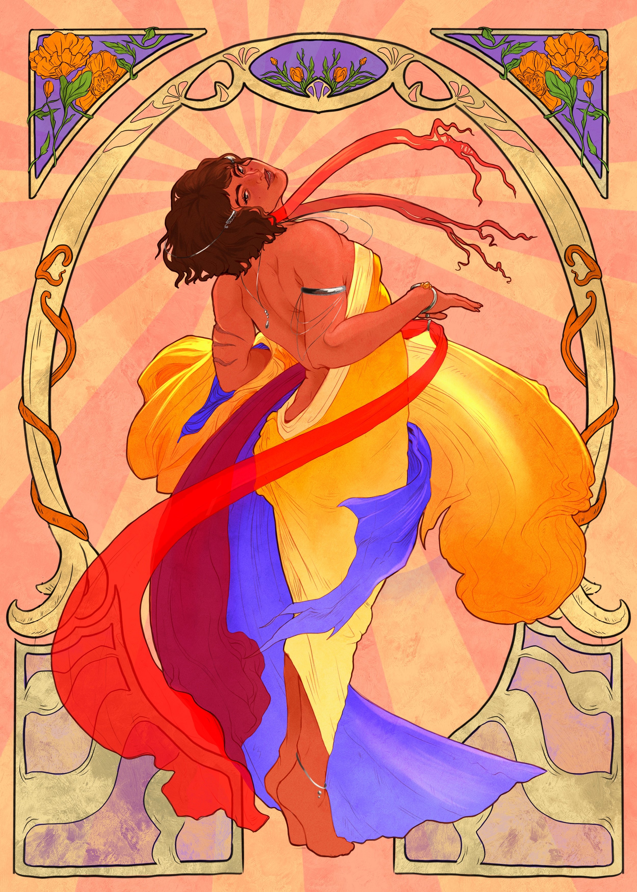 Mavis inspired by Alphonse Mucha