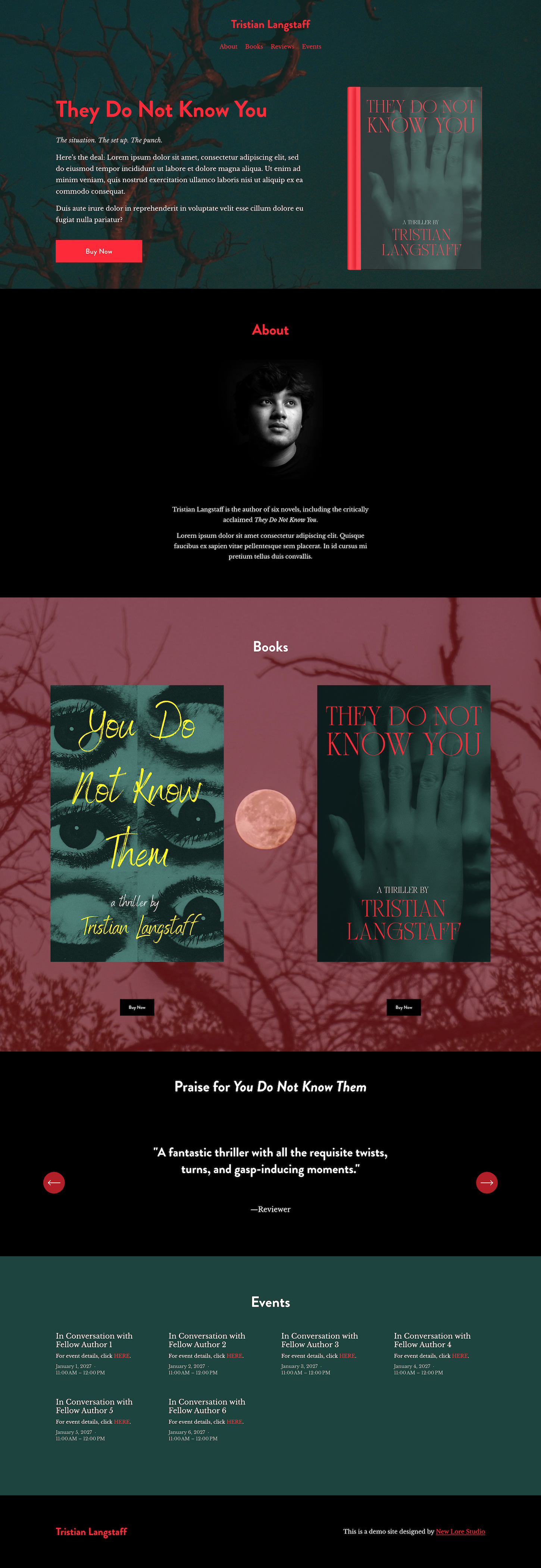 Thriller Author: Tristian Langstaff