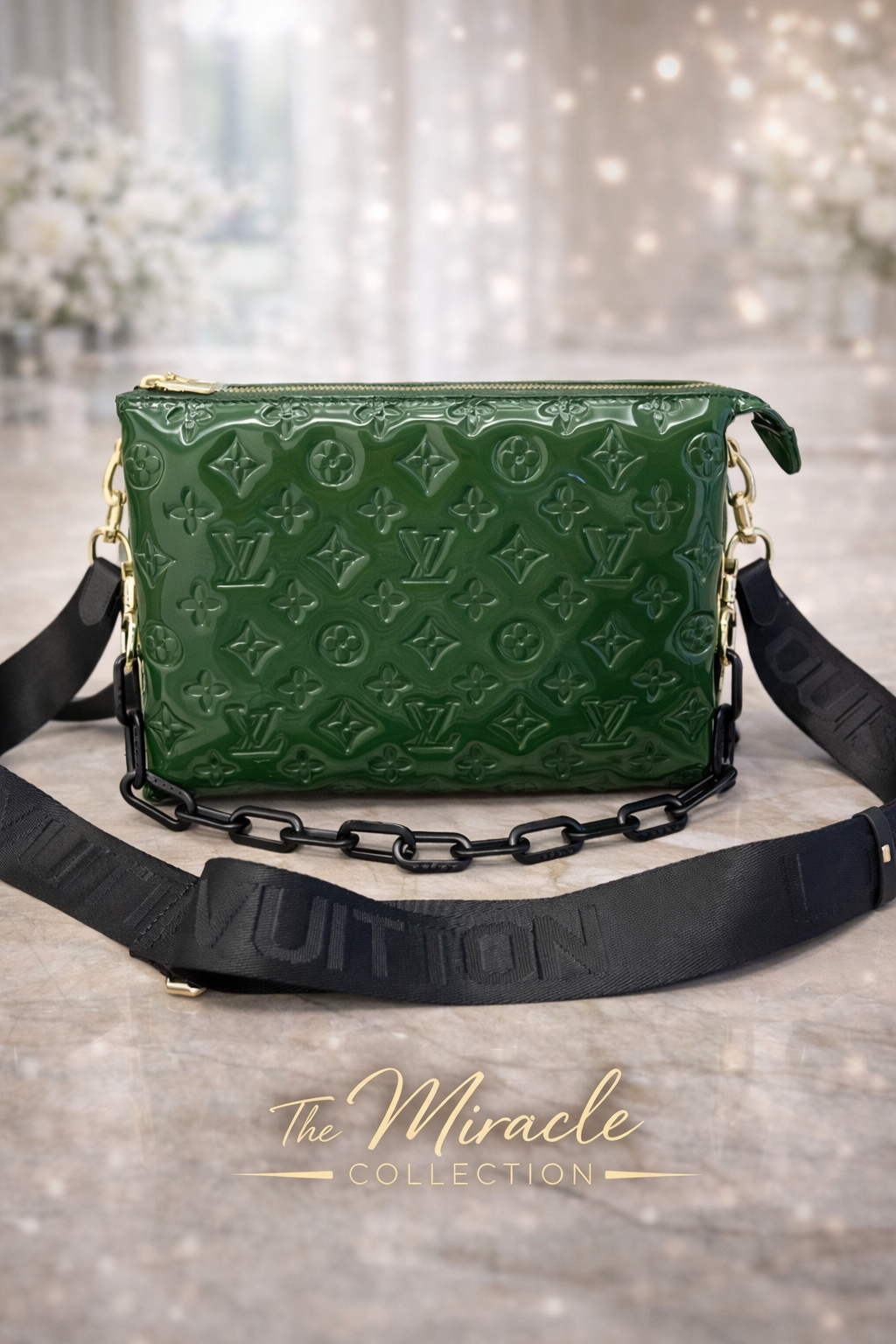 LV Green Patten  leather crossbody