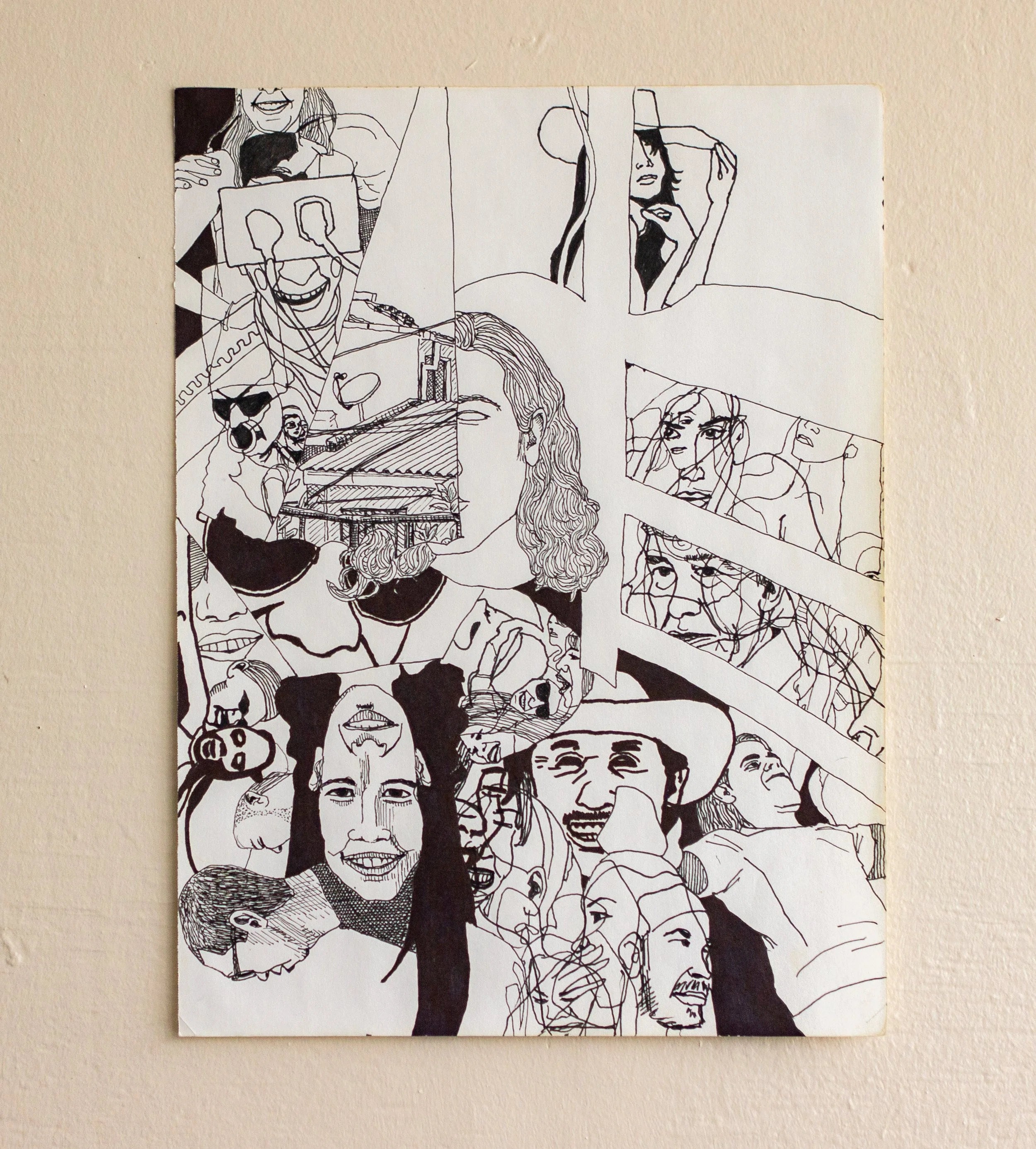 Arroyo. 2014. Ink on paper, 9 x 12 inches. 