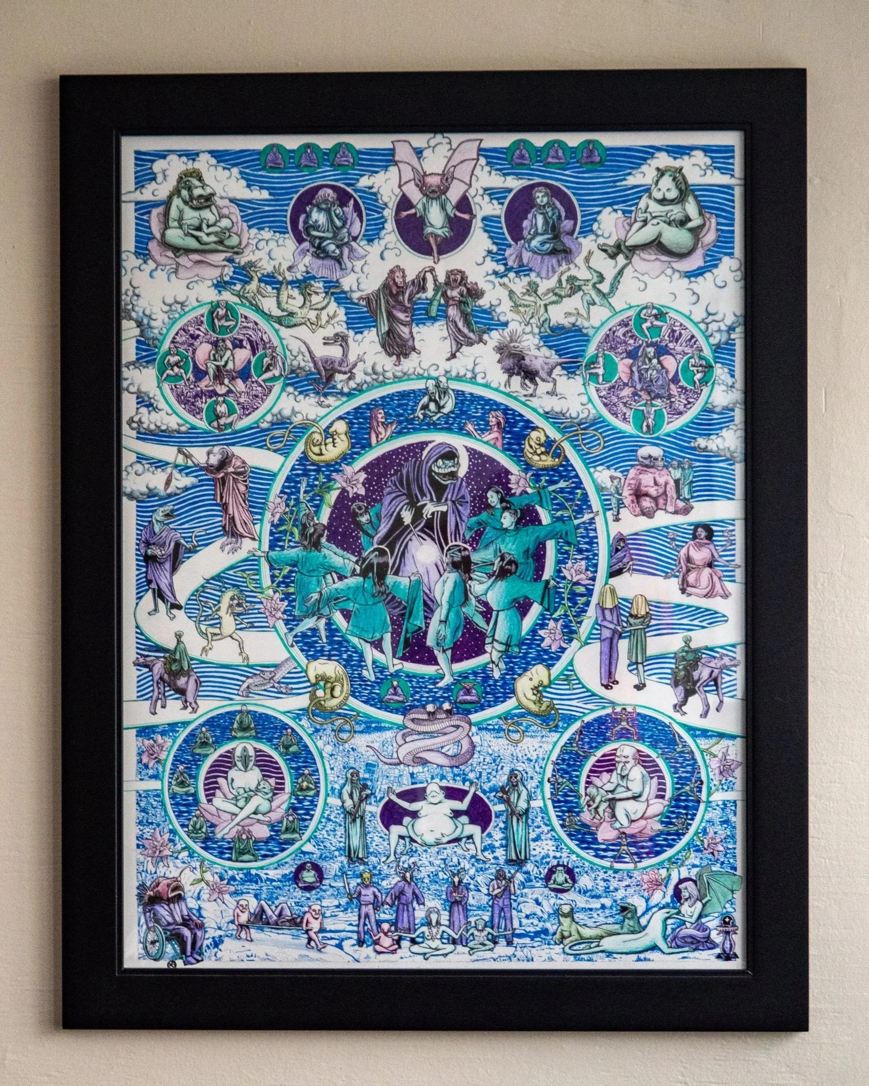 Tradition. 2023. Ink and colored pencil on paper, 18 x 24 inches.