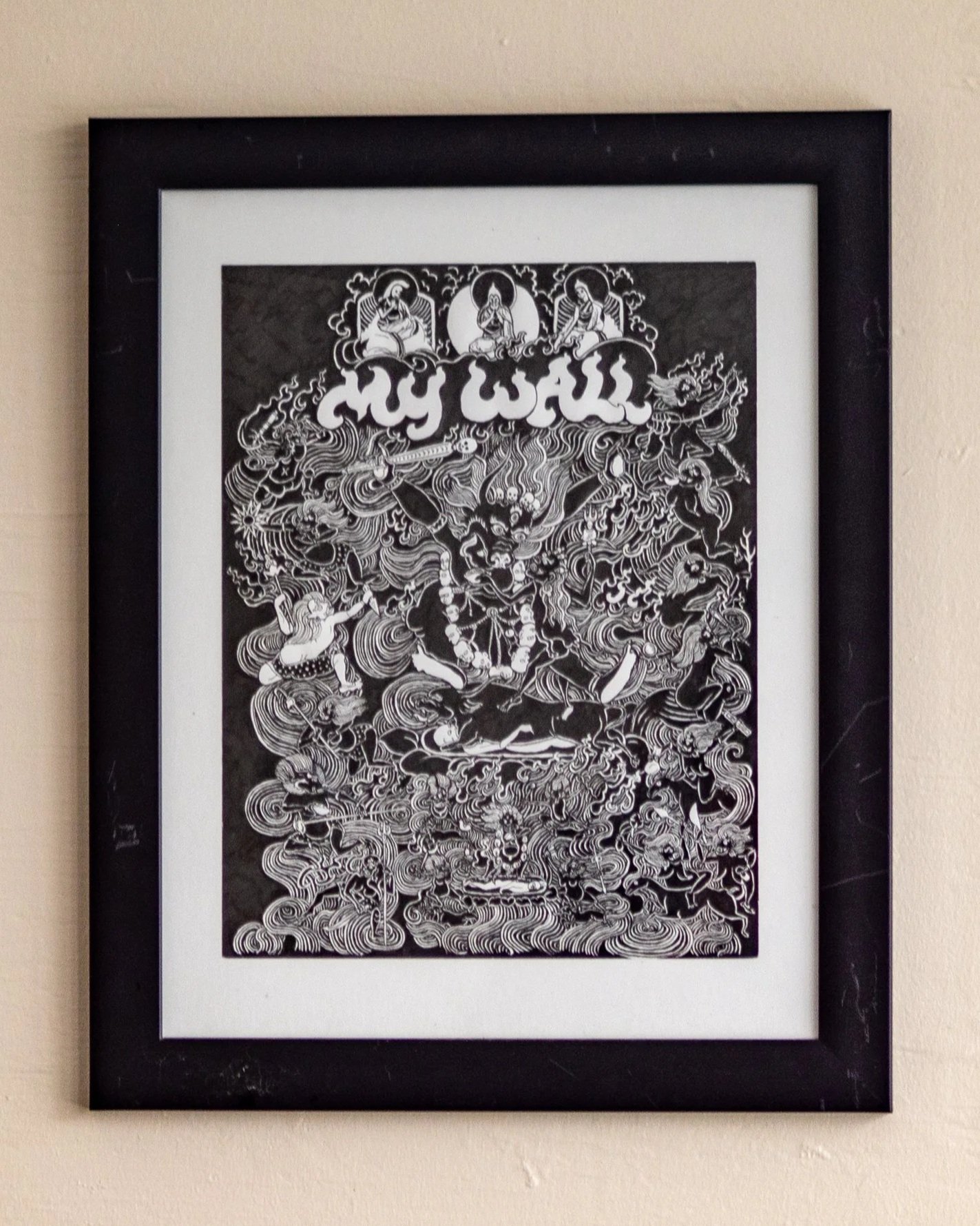 My Wall Yama. 2019. Ink on paper, 8.5 x 11 inches. 