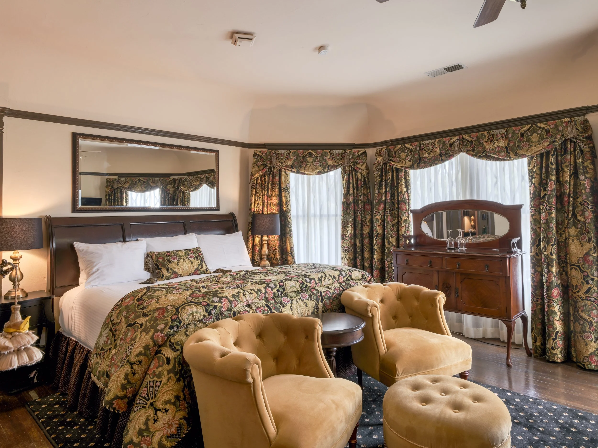 Guest Room 202, lovingly nicknamed the "Chocolat" room