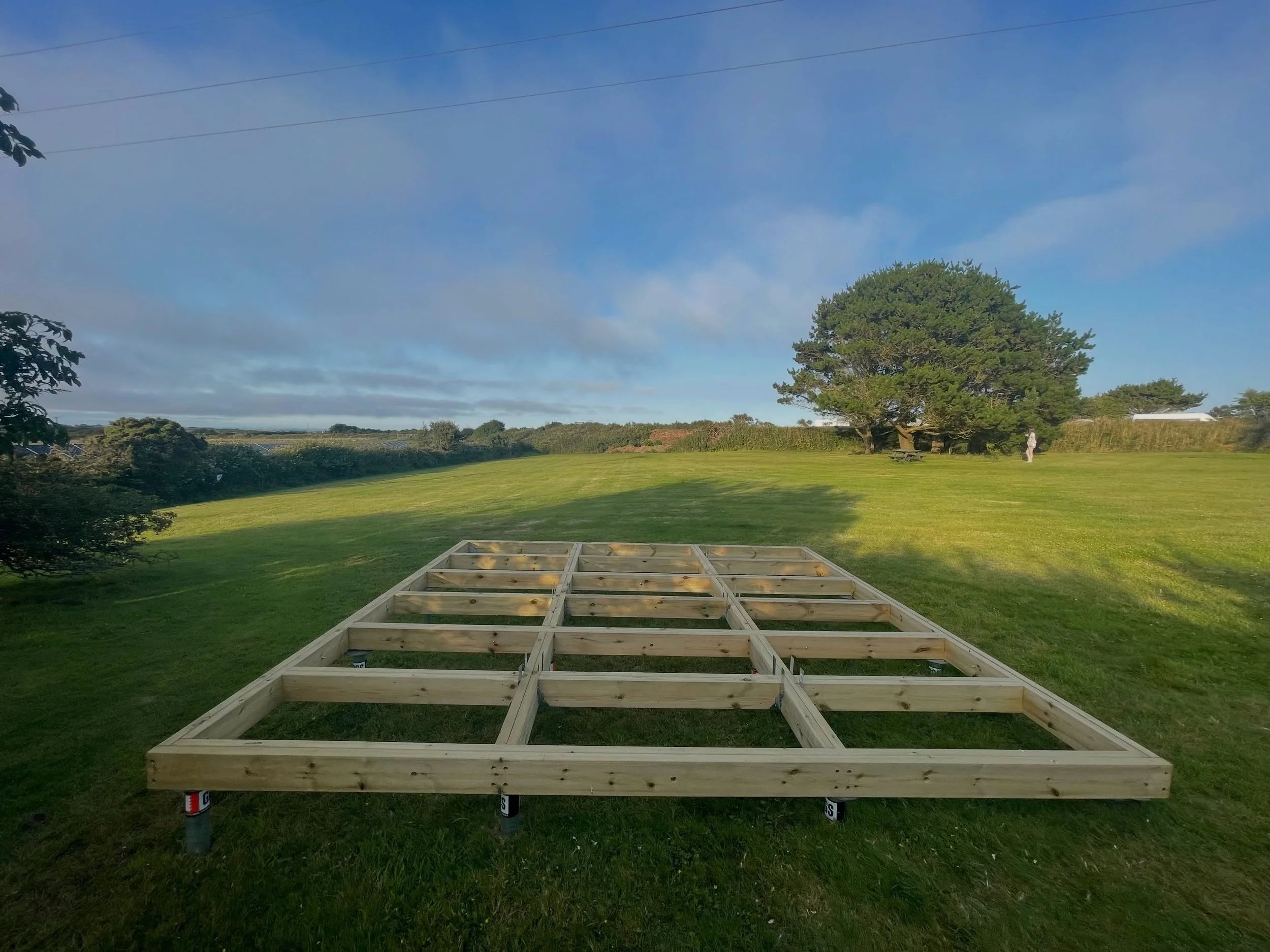 Progress pic! Our base is down, and so the journey begins to feel real! Walking or cycling on the Saints Way Trail you&rsquo;ll start to see the progression as we build the Wellness centre starting with our 12-14 person circular sauna! 

Here we go! 
