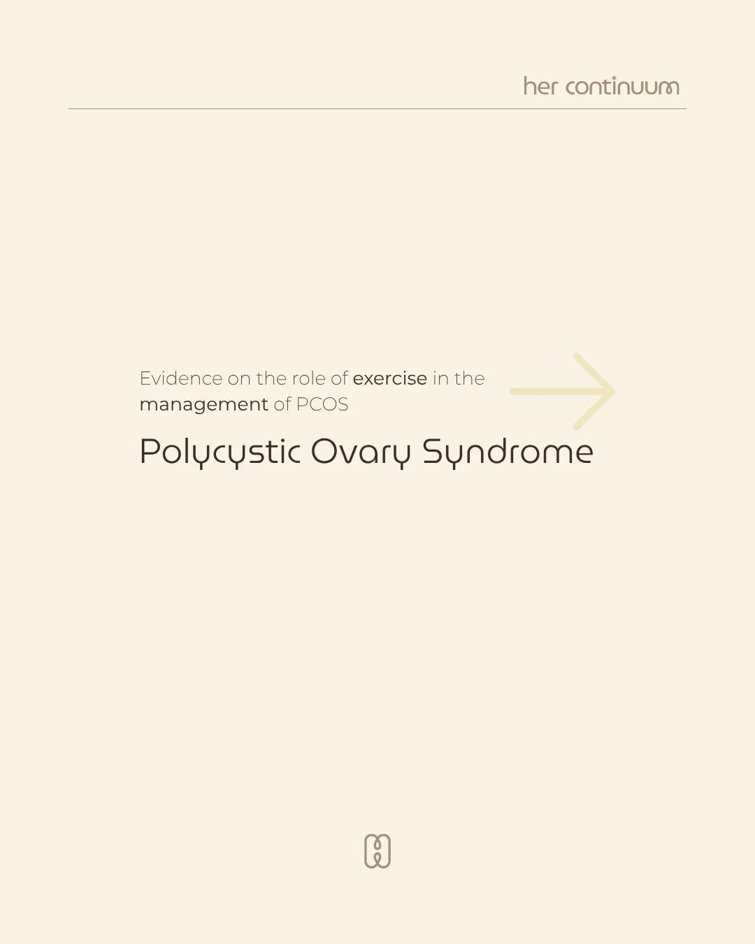 PCOS affects ~1 in 10 women, and exercise is a key first-line strategy for managing symptoms and supporting overall health.

Exercise can: 
&bull; Improve insulin resistance (key driver)
&bull; Support hormone balance + cycle regularity
&bull; Reduce