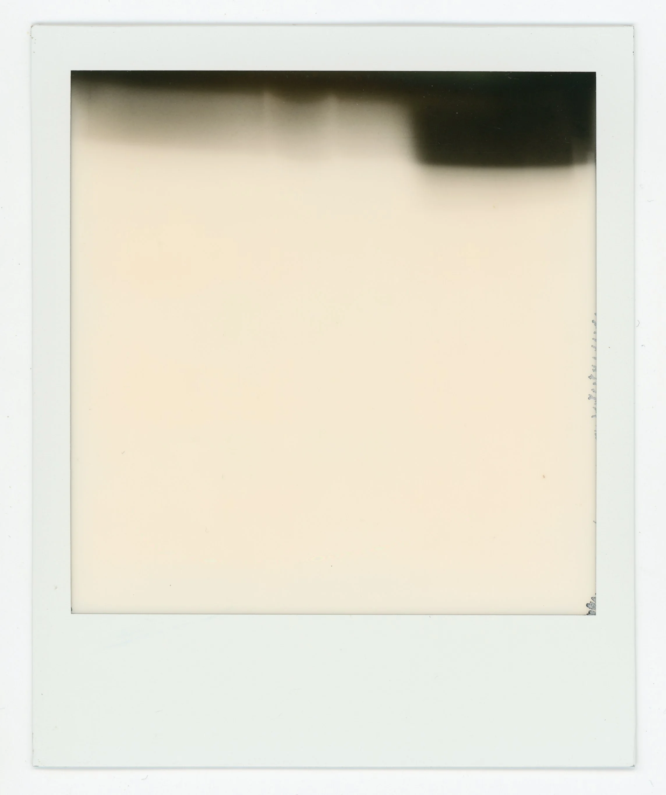 A blank Instant camera photo. 