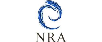 NRA logo featuring a blue stylized eagle in a circular shape with the acronym 'NRA' beneath it.