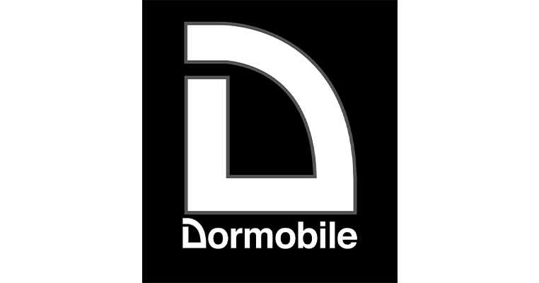 Dormobile logo with a large stylized letter D and the word Dormobile underneath.