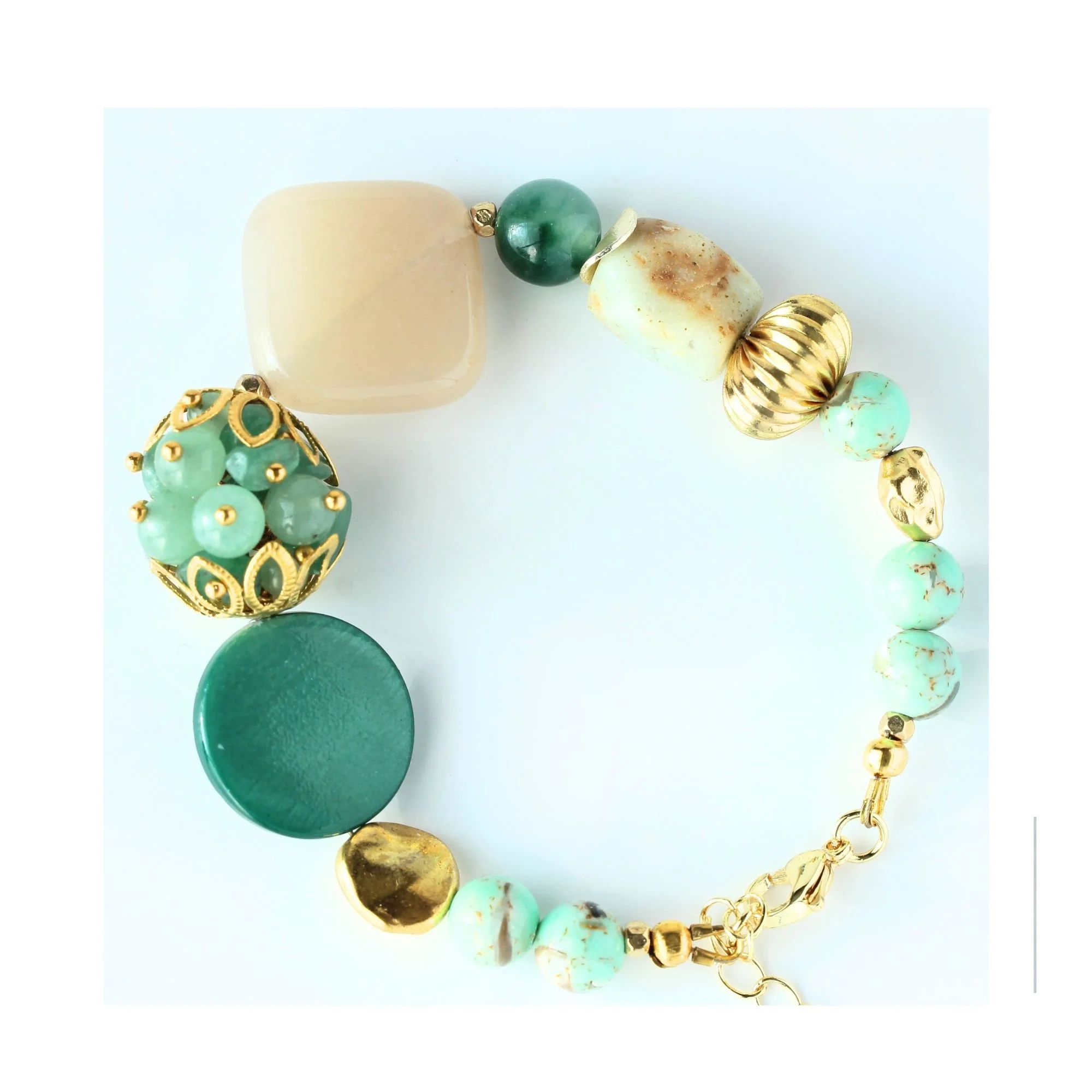 Turquoise Oasis Mixed Gemstone Bracelet