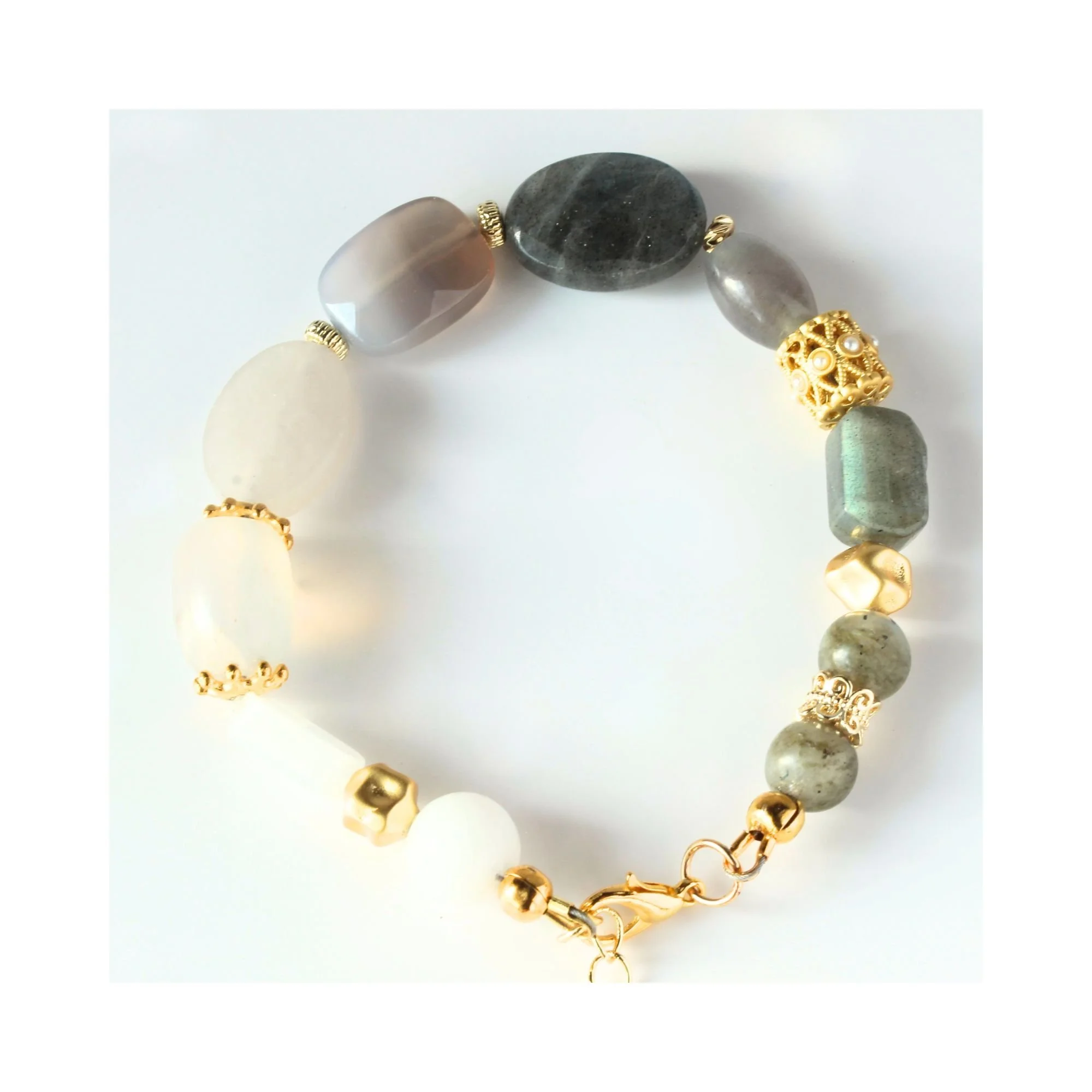 Gray Ombre White Stability Bracelet