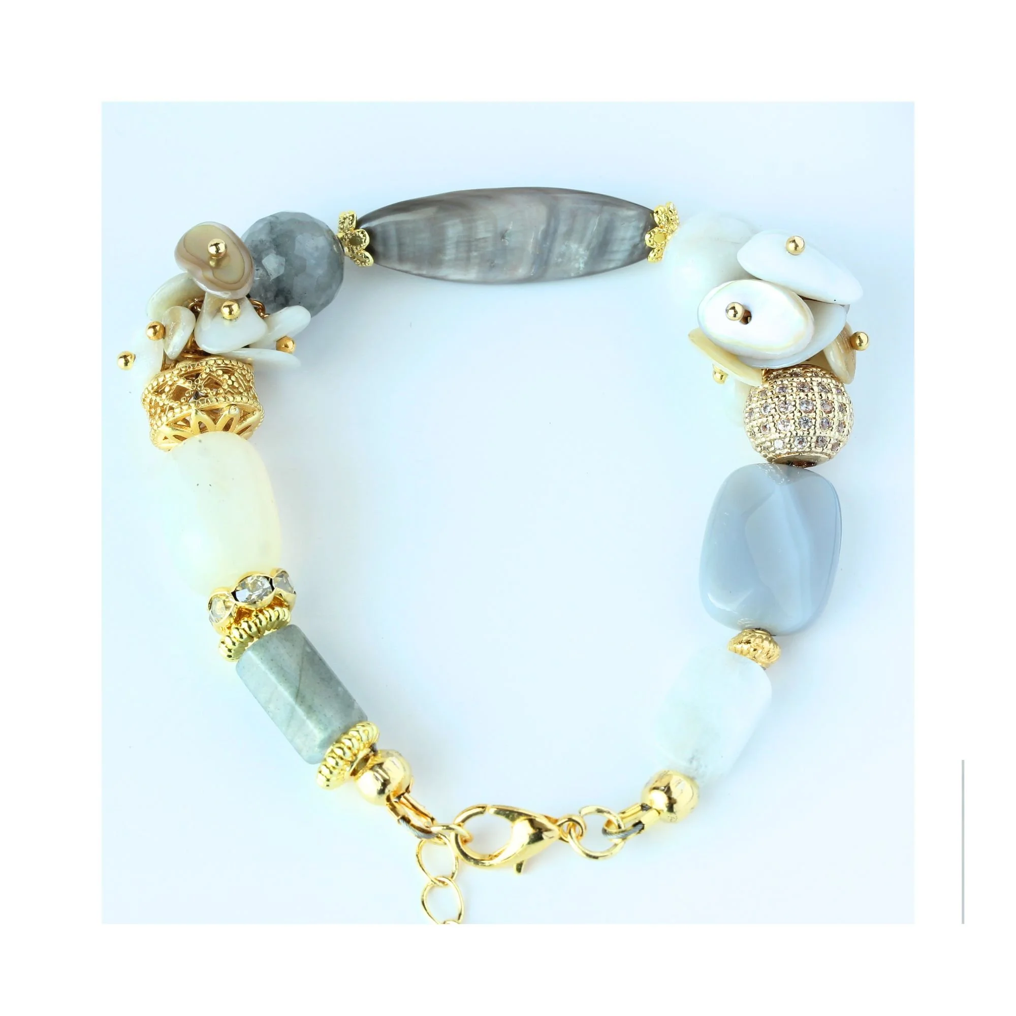 Moonlit Tides Mixed Gemstone Bracelet