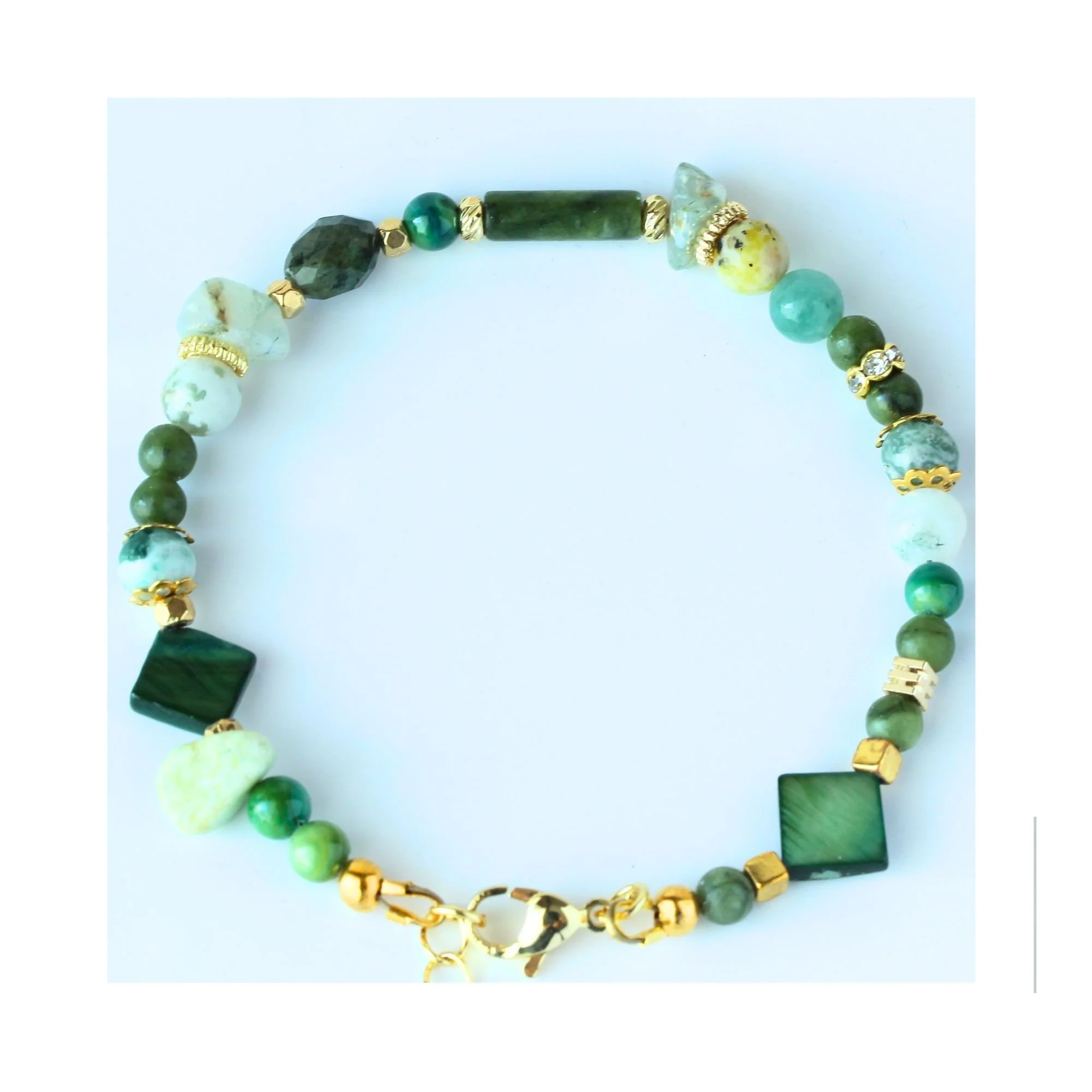 Verdant Balance Mixed Gemstone Bracelet