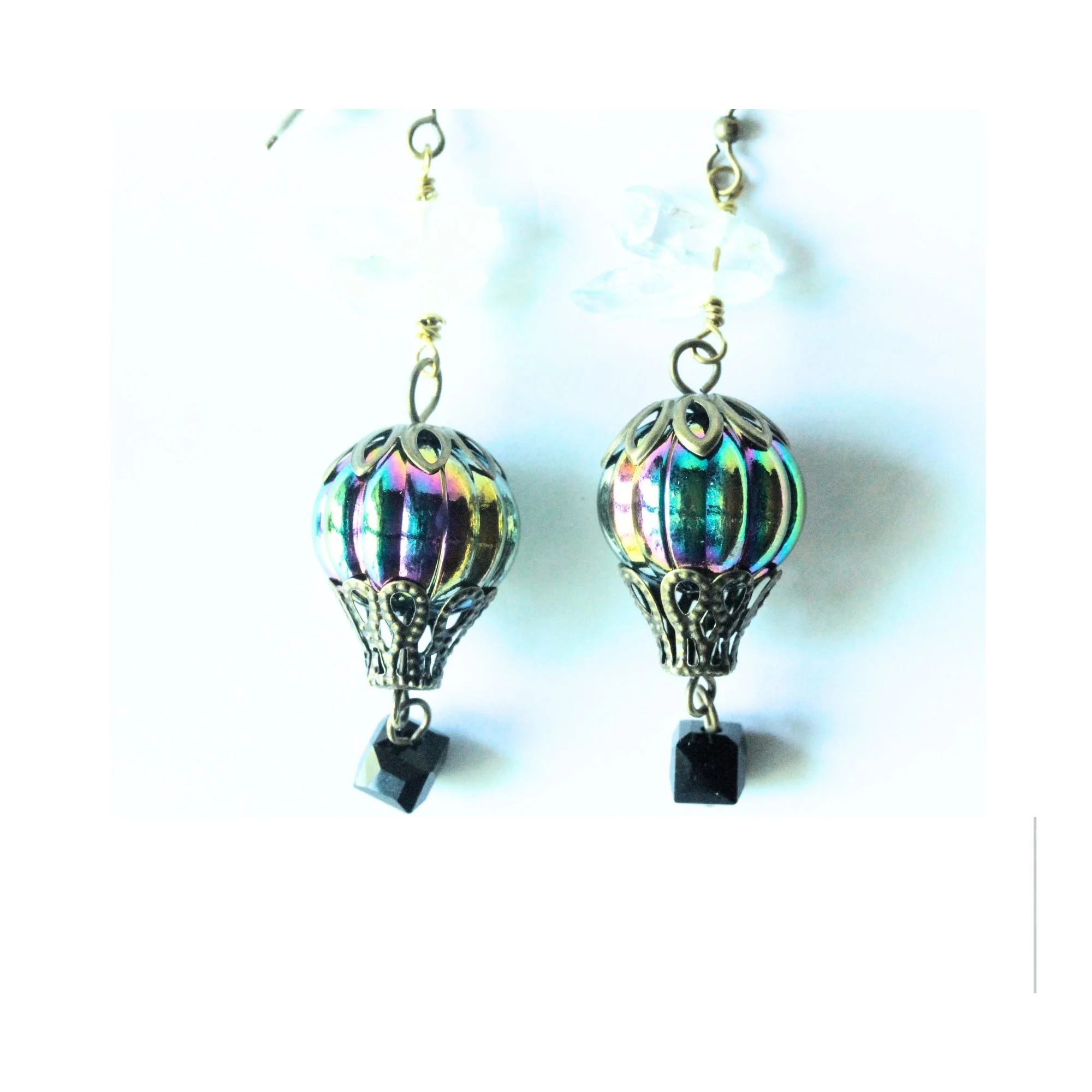 Midnight Balloon Drop Earrings