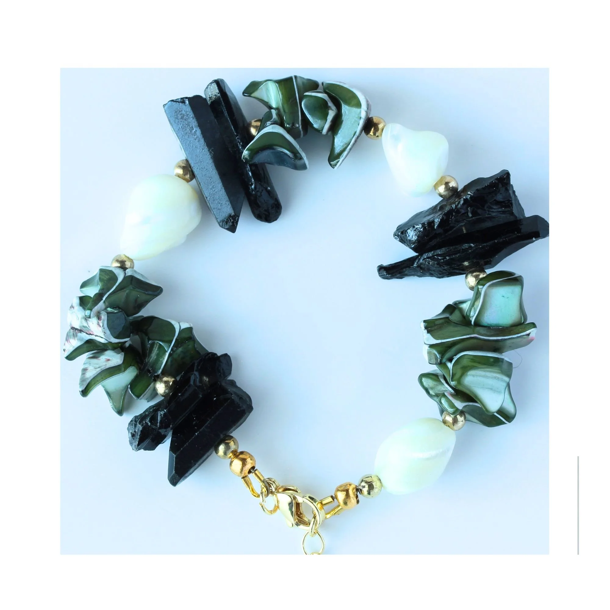 Obsidian Grove Statement Bracelet