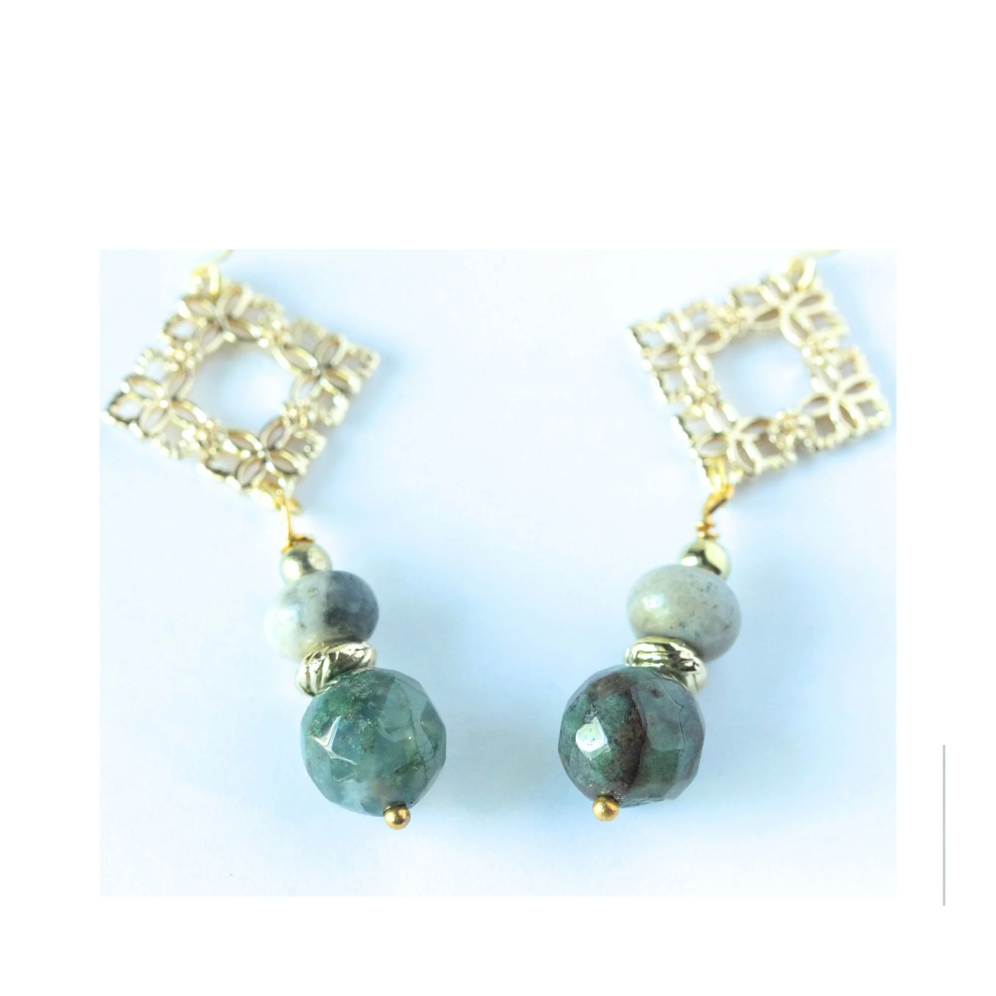Verdant Bloom Drop Earrings