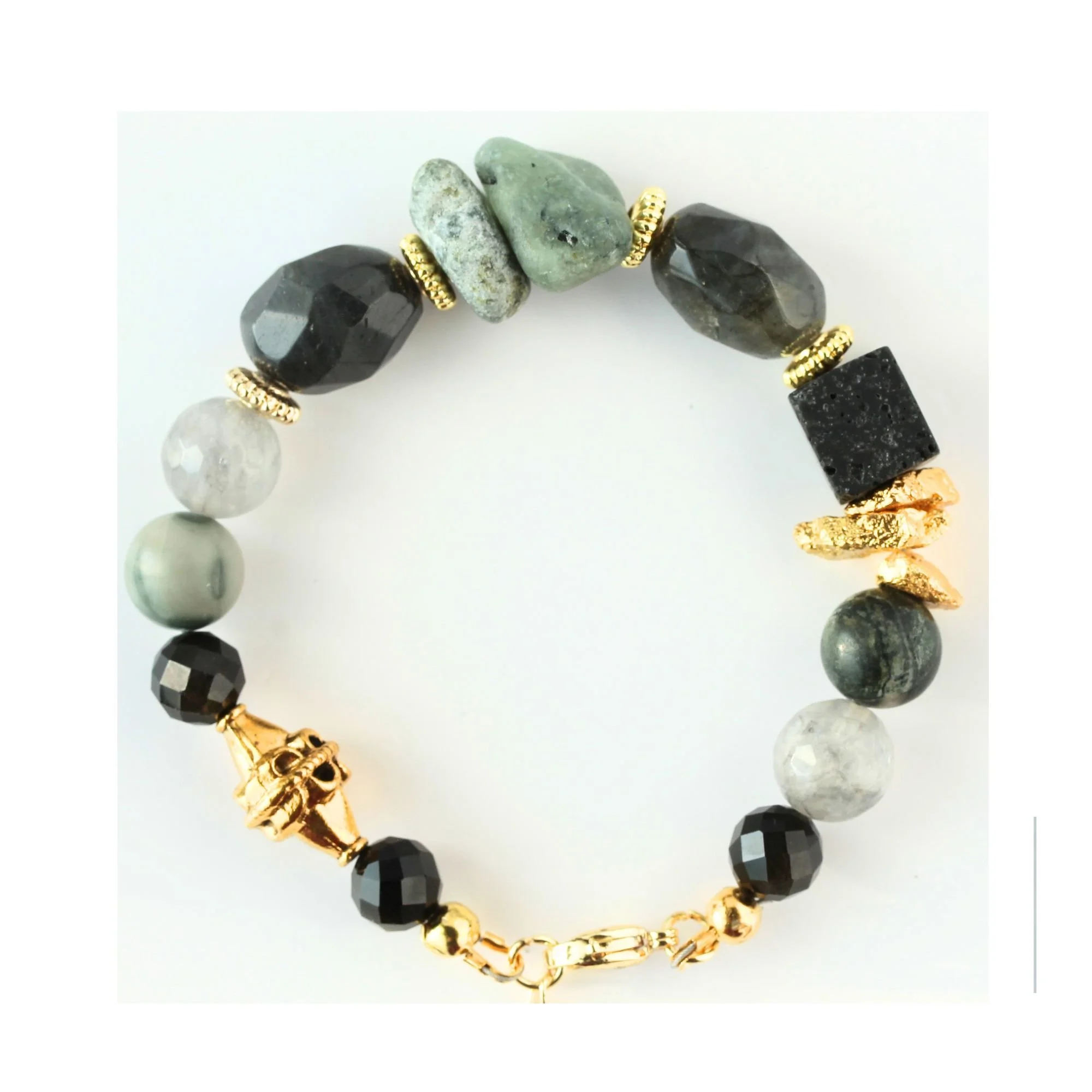 Shadow Grove Mixed Gemstone Bracelet
