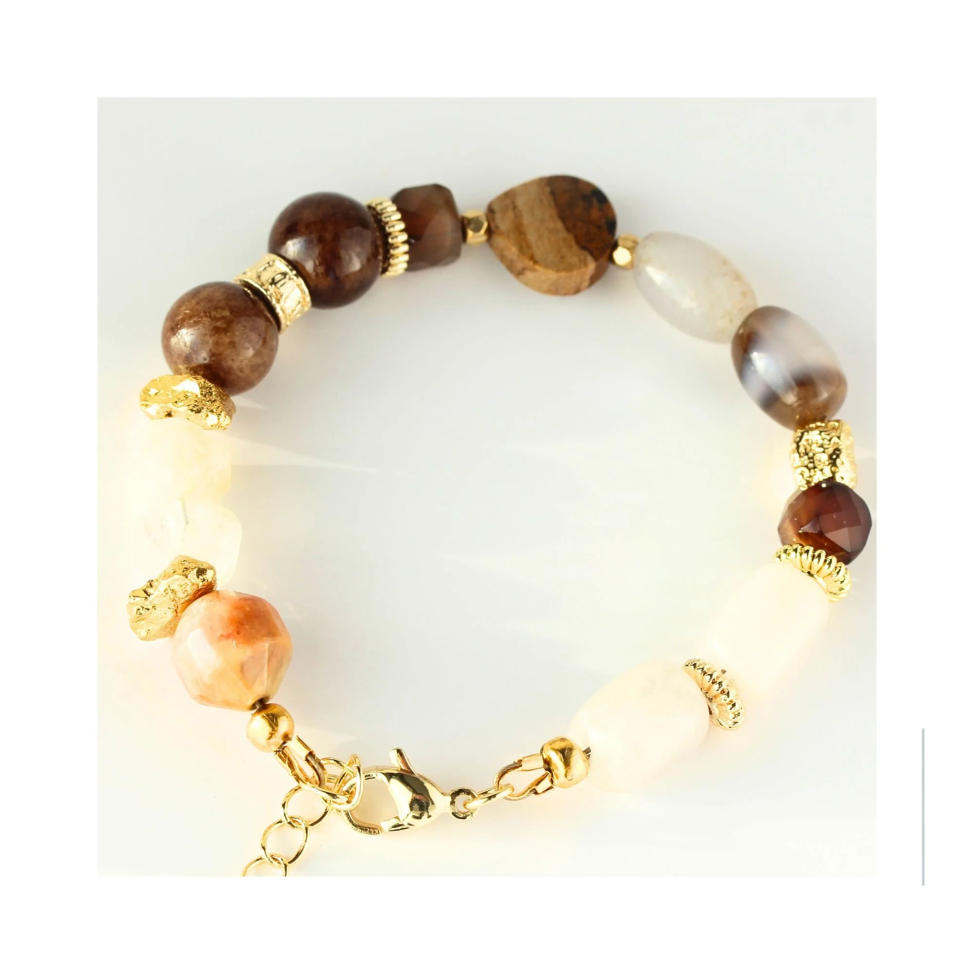 Desert Sand Mixed Gemstone Bracelet