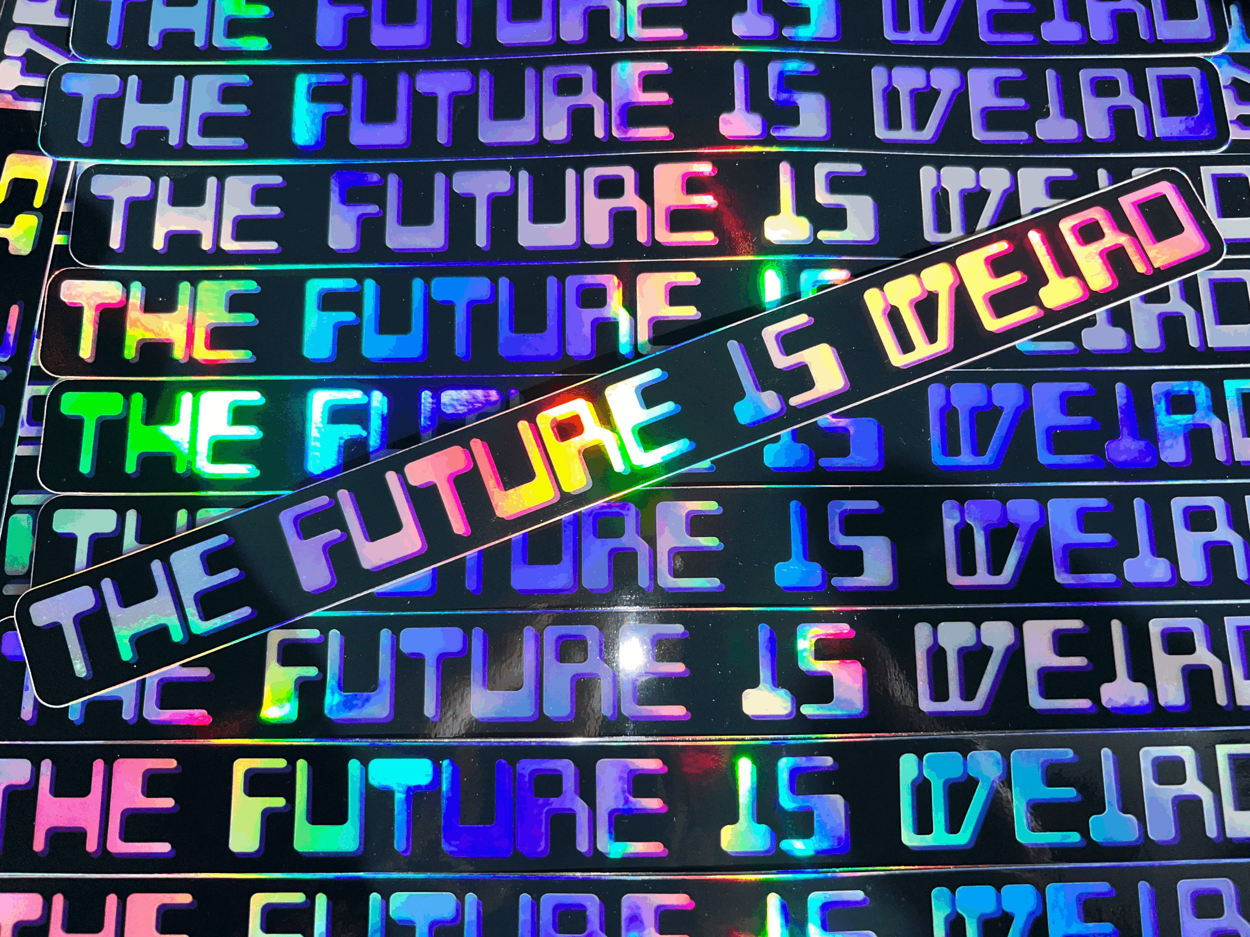 THE FUTURE IS WEIRD STICKER