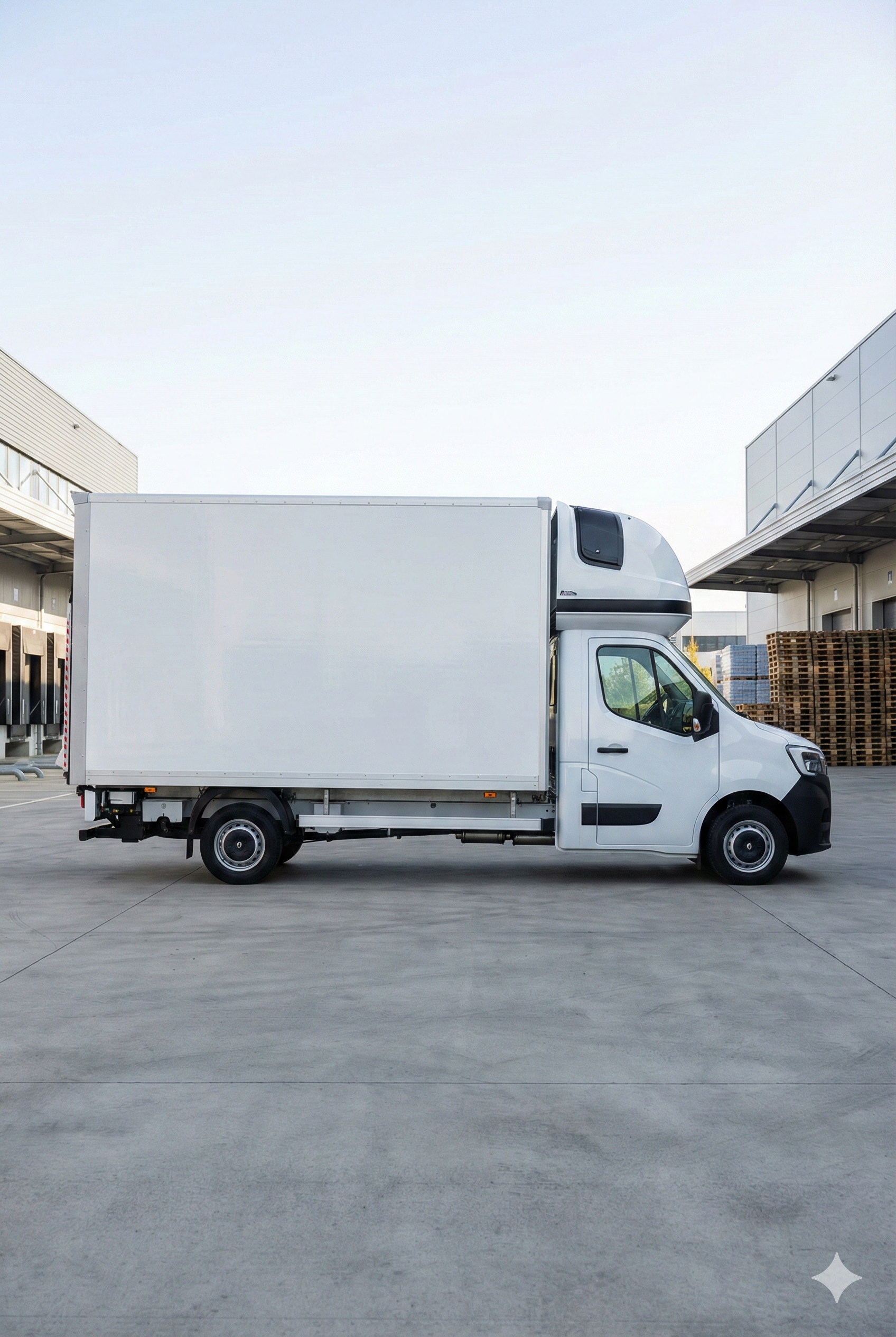 LKW in einem Lagerhof