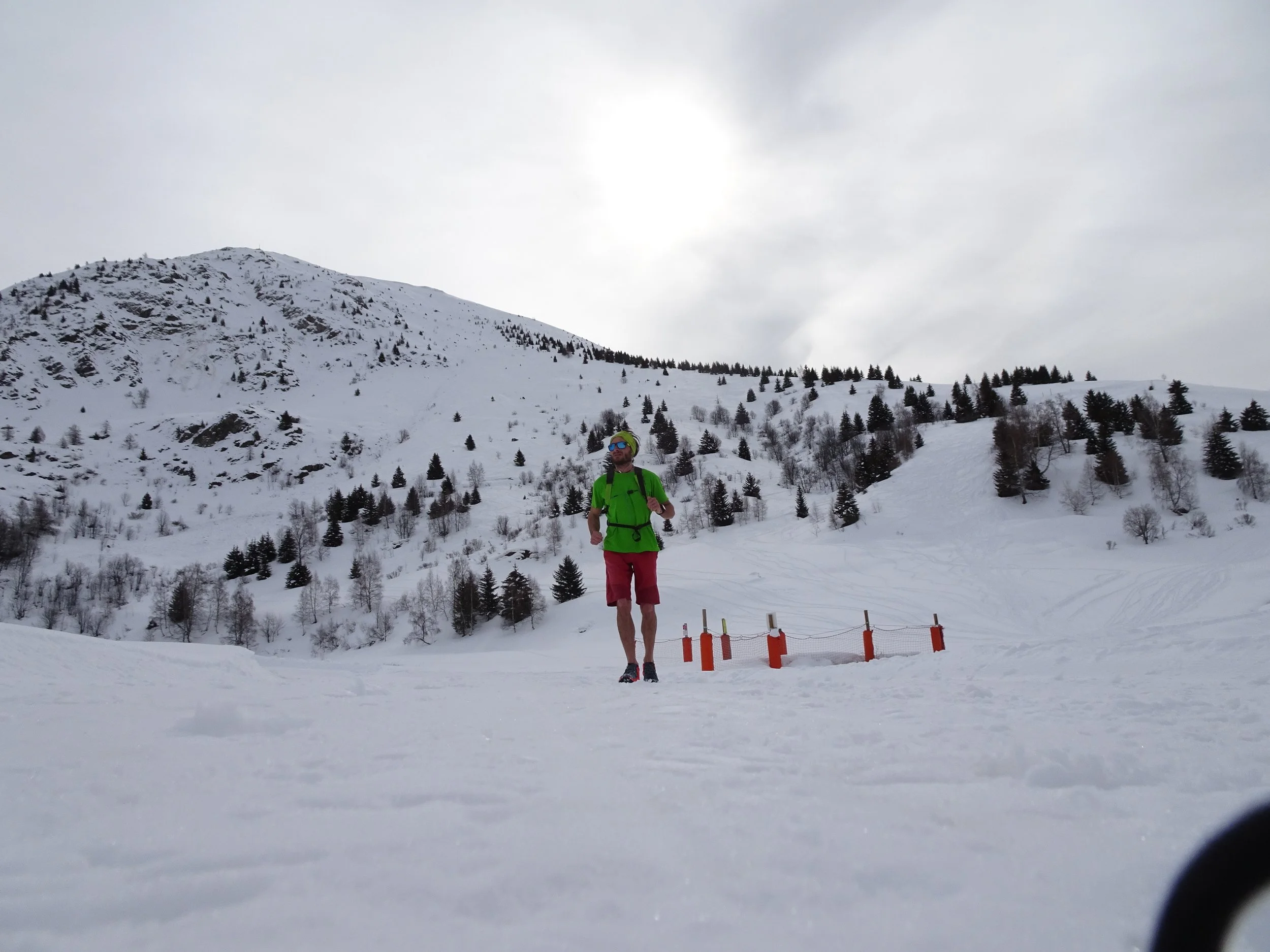 Sortie trail en hiver