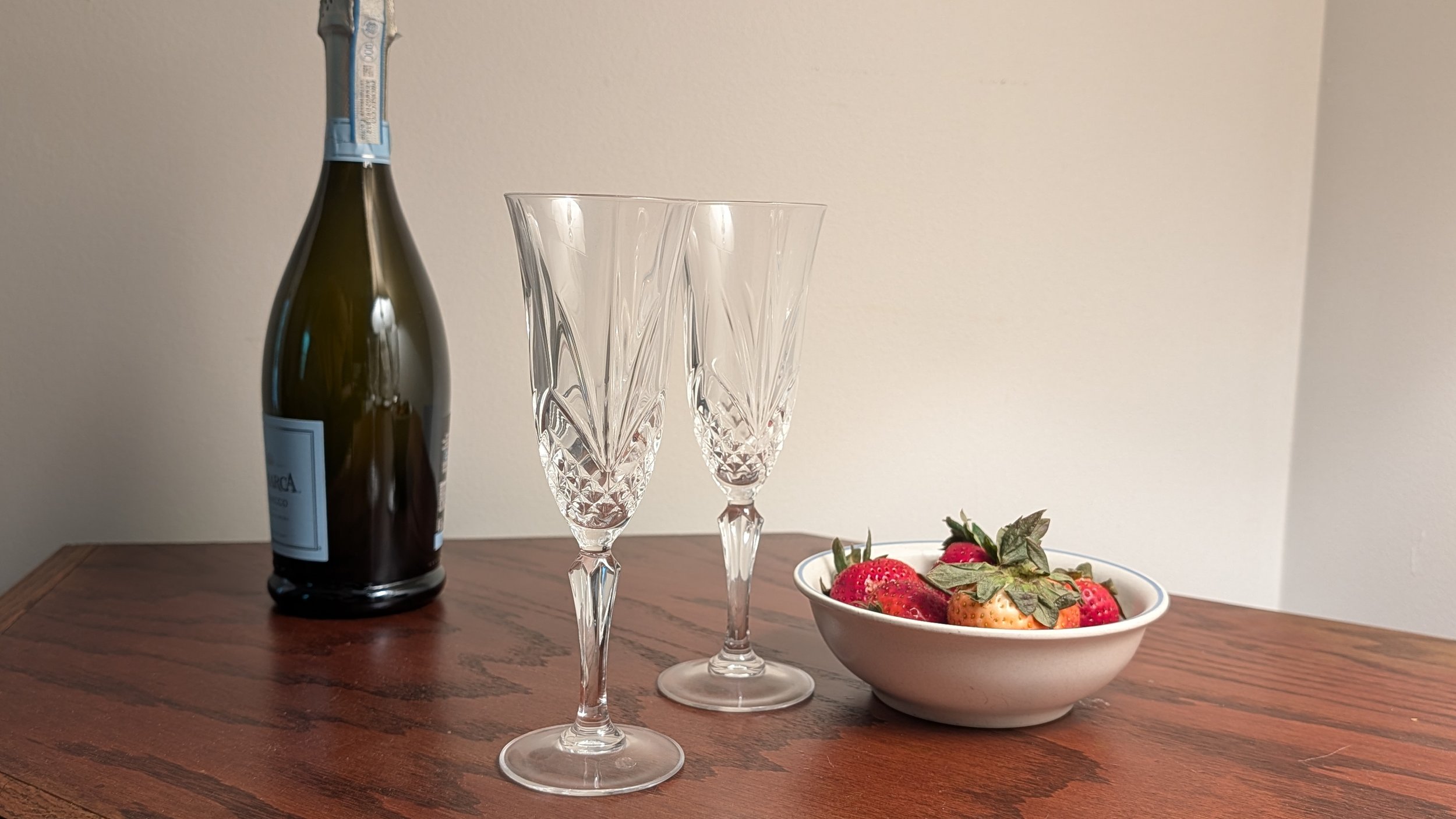 Cristal de Flandre Salzburg Champagne Flutes