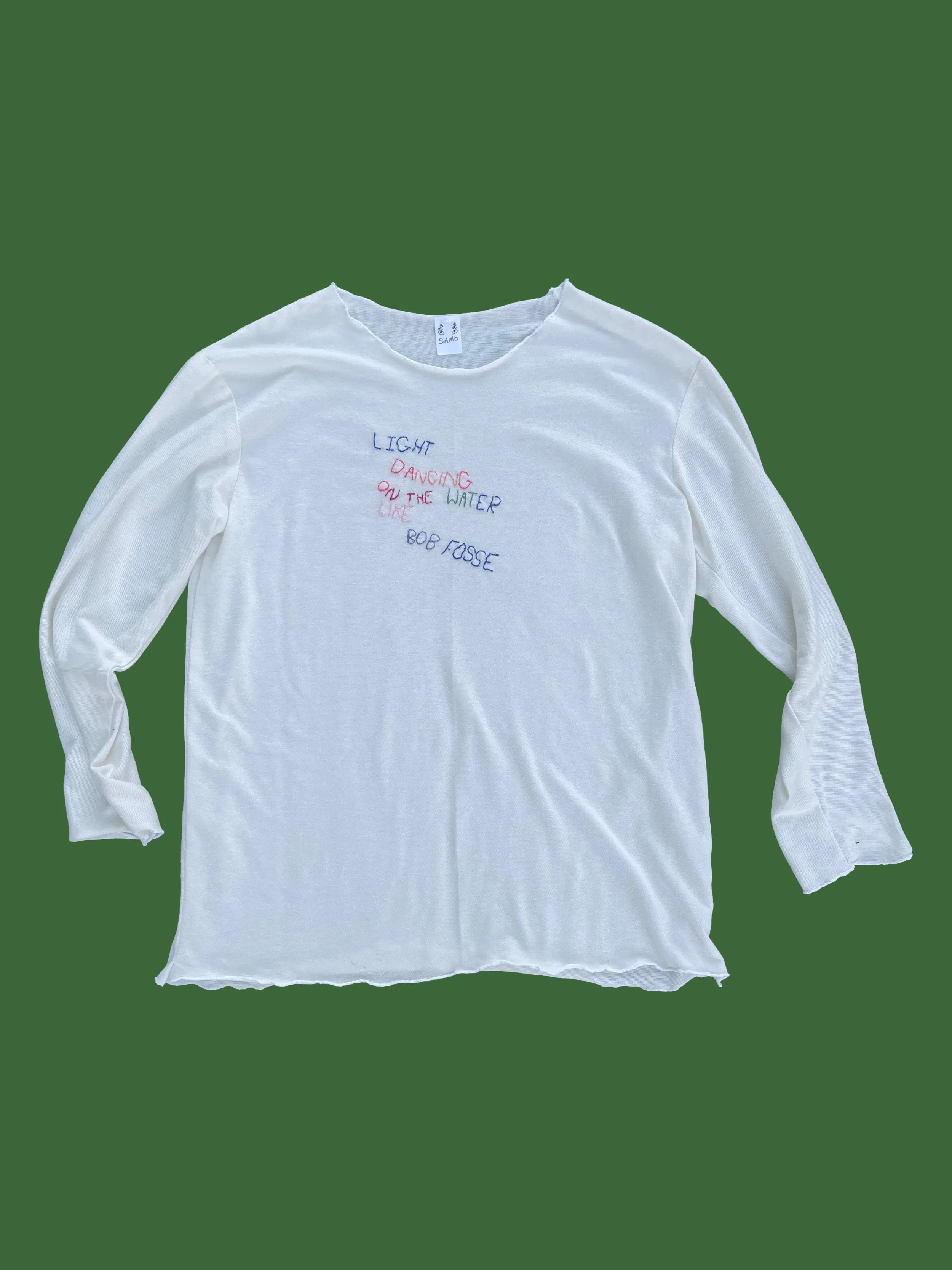 Light Dancing On The Water Like Bob Fosse in Organic Cotton, Hemp, and Recycled Poly, Edition of 10