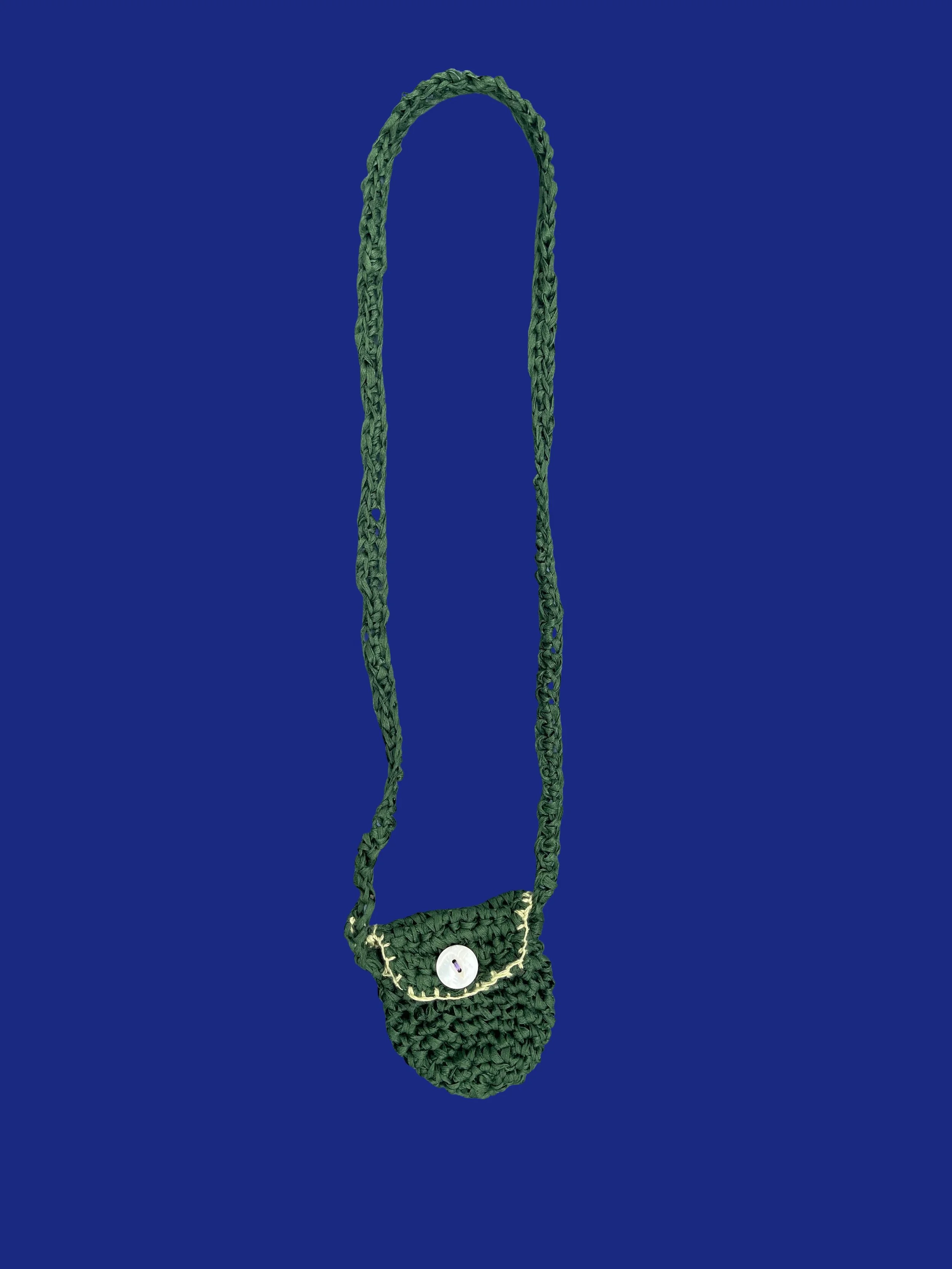 Crochet Satchel Necklace