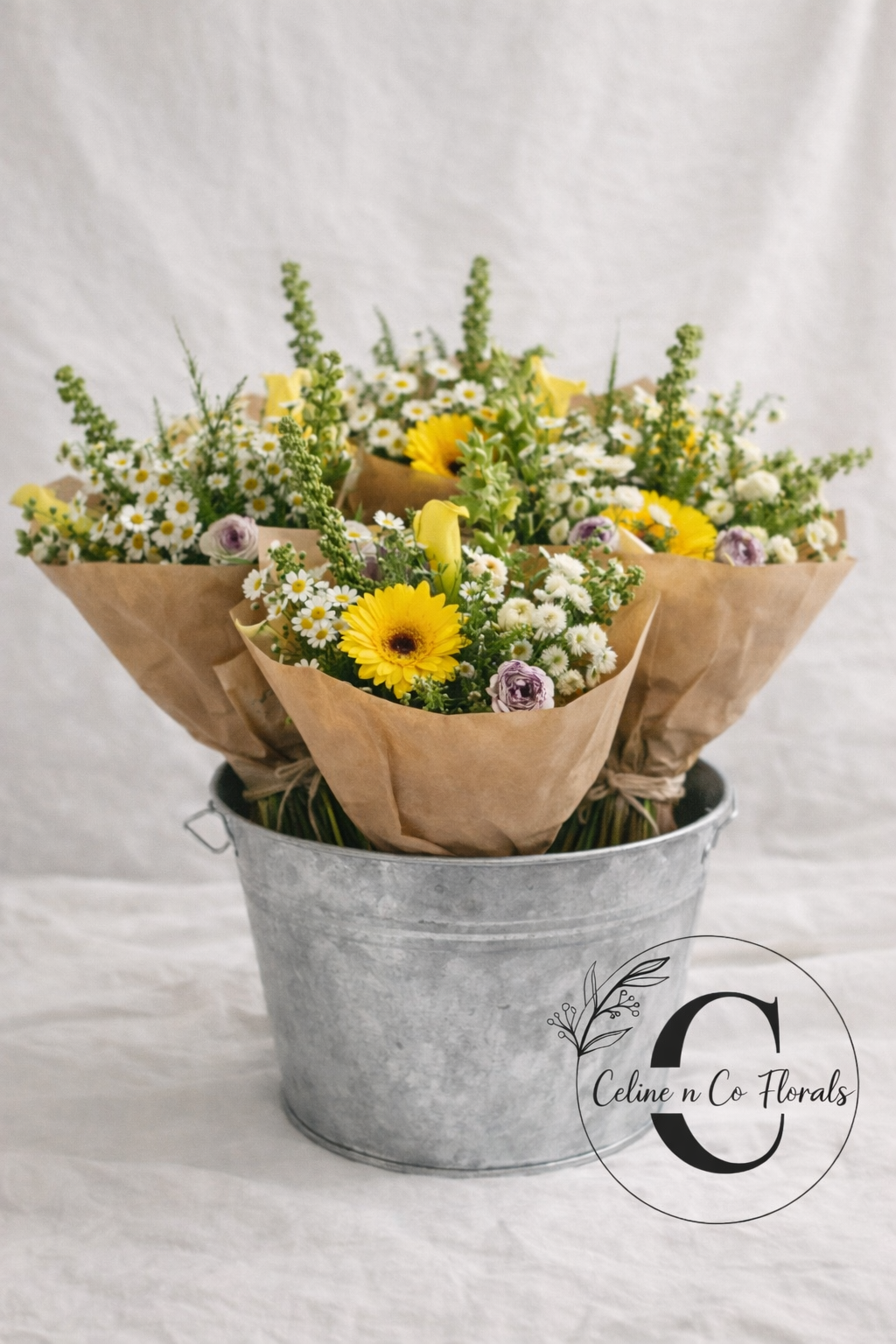 First Friday Flowers - Small Wrapped Bouquet