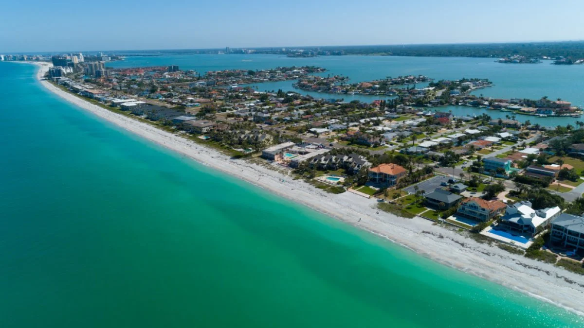 arial photo belleair beach fl