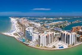 image of clearwater beach arial photo
