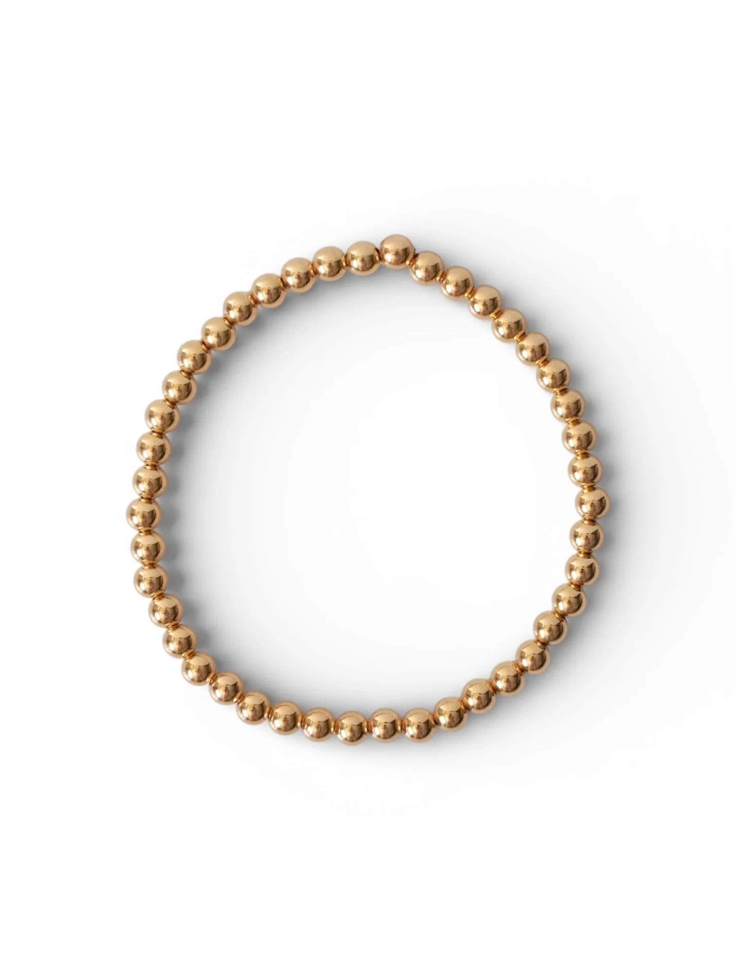 4mm Gold-Filled Beaded Bracelet