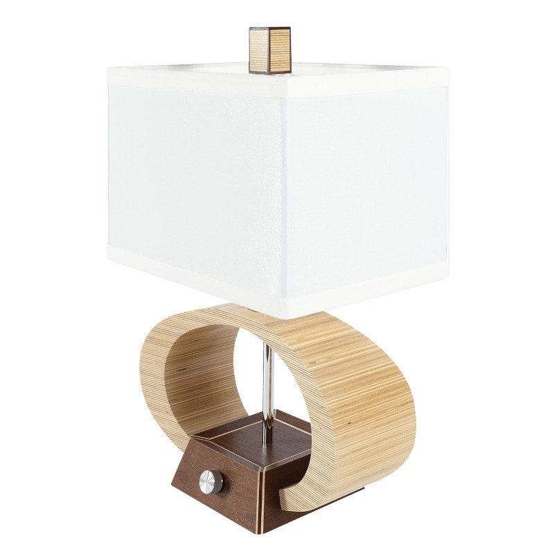 Custom made mid-century modern lamp