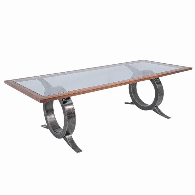 Custom made industrial dining table