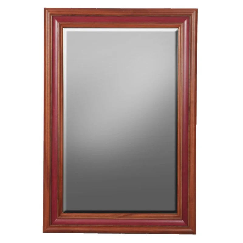 Custom made mirrors with purple heart wood and beveled edge