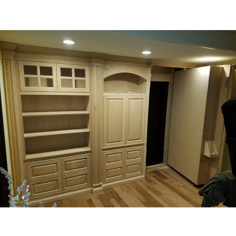 Hidden door bookcase with secret room