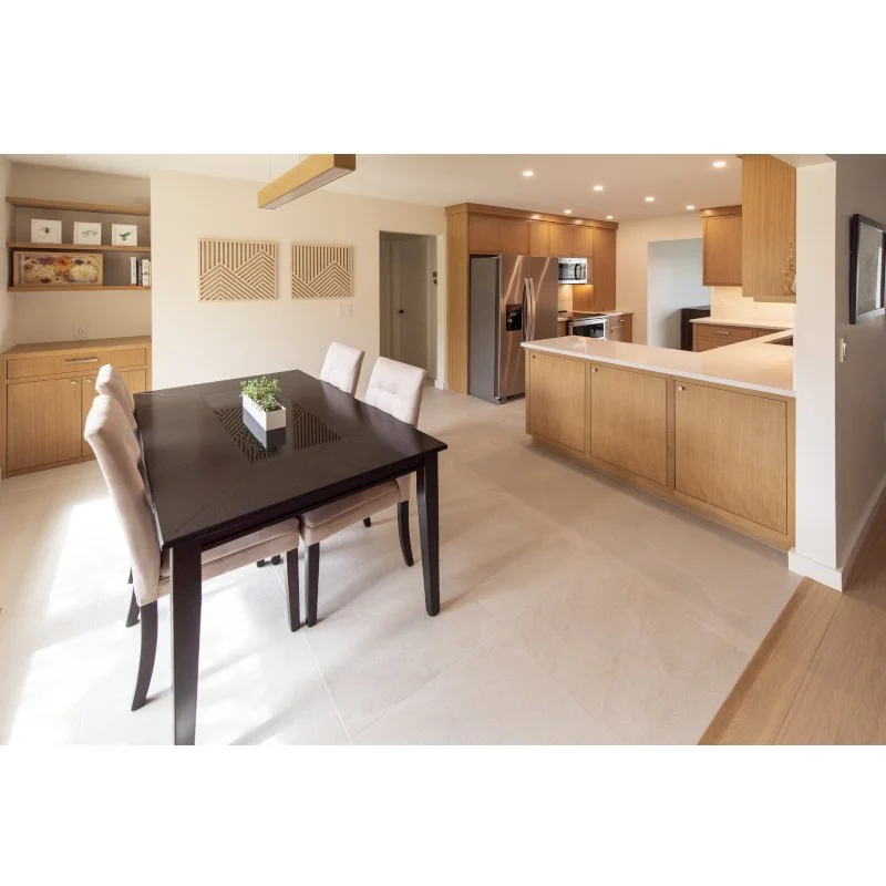 Modern dining room and kitchen