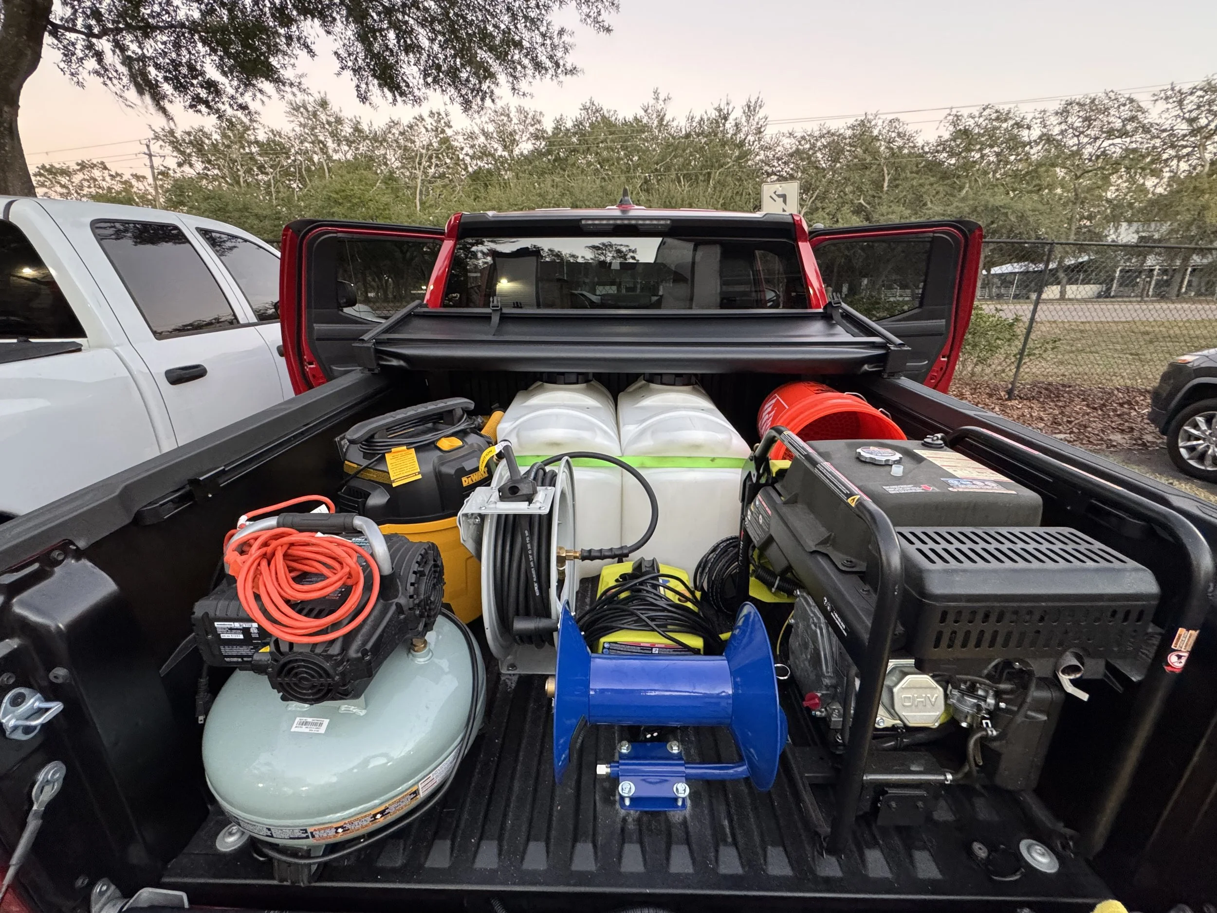 Tampa Bay Detailing's versatile mobile setup.