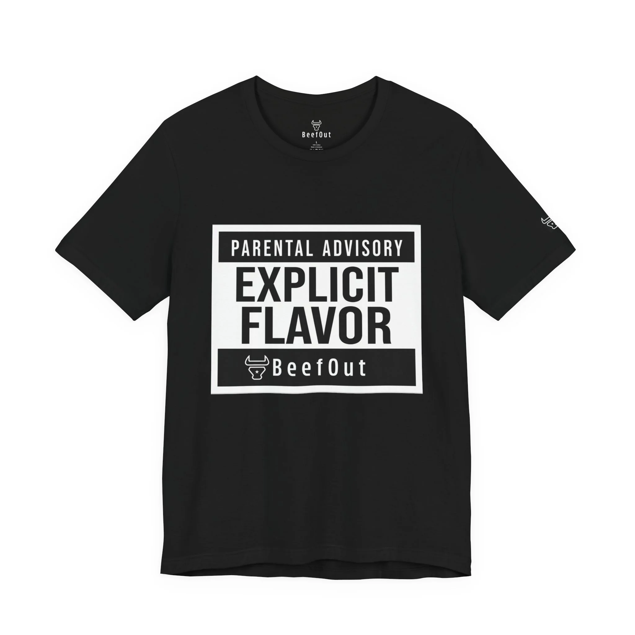 Explicit Flavor Tee — 'Parental Advisory' Graphic T-Shirt