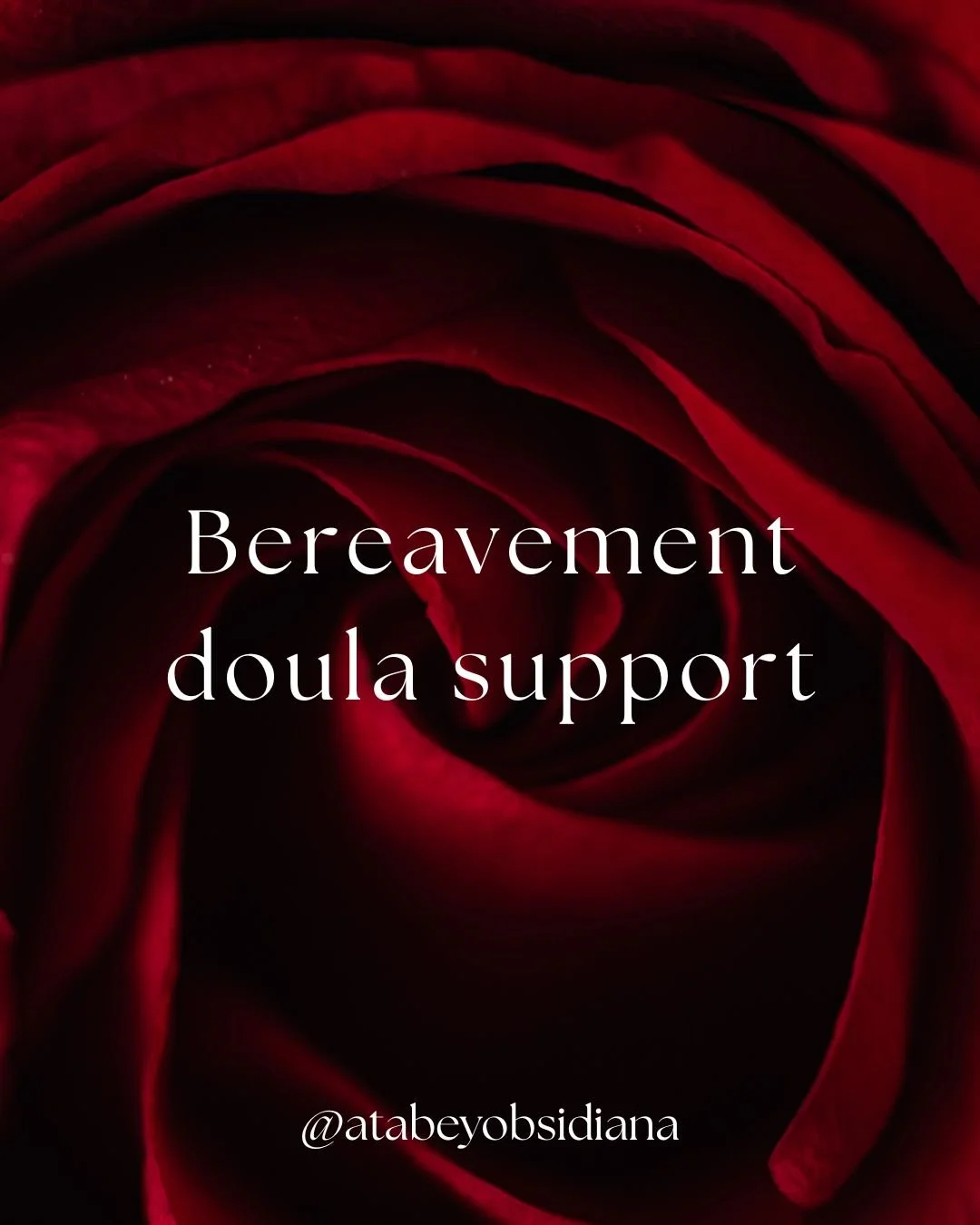Bereavement Doula Support