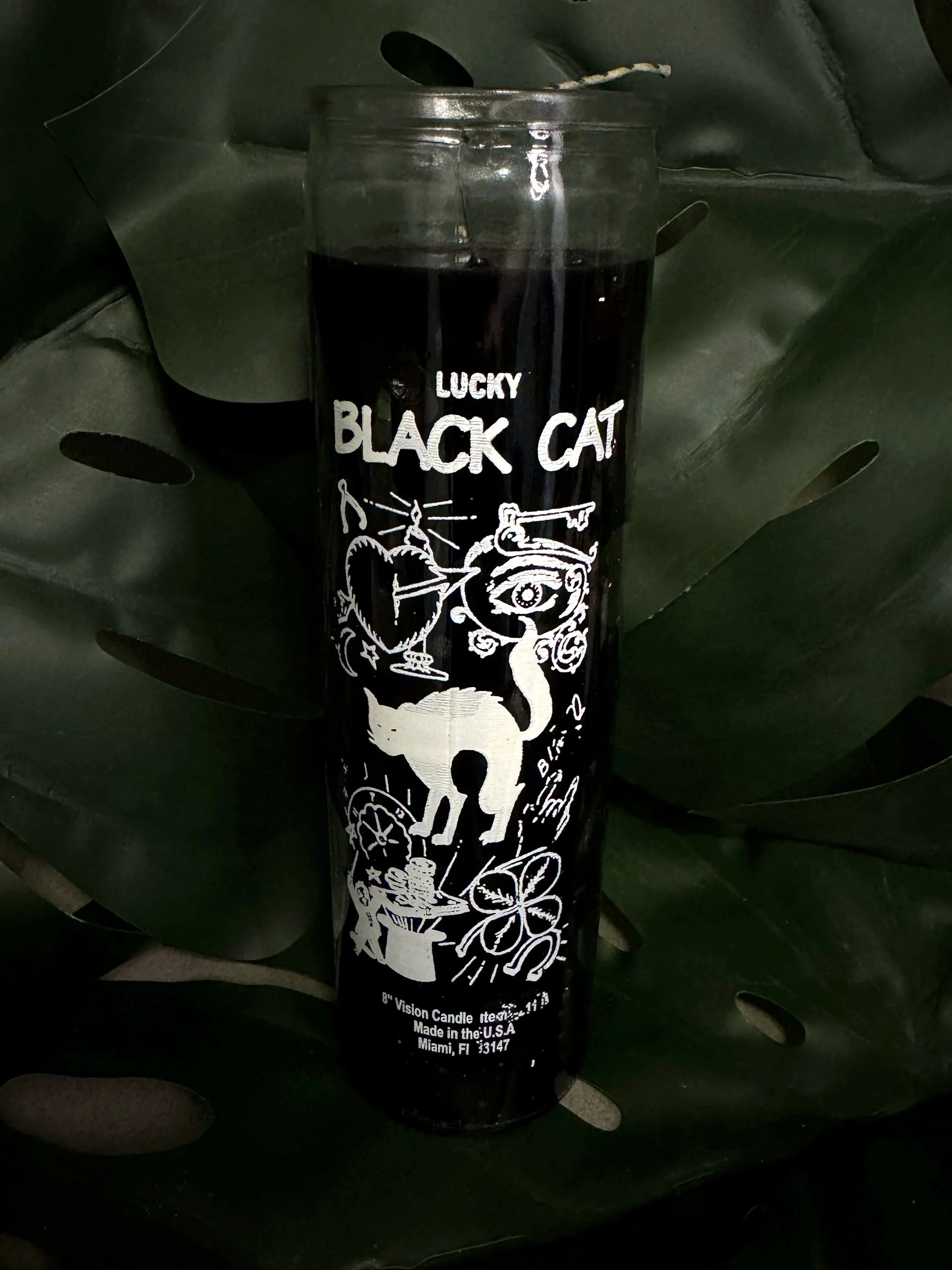 Gato Negro | Lucky Black Cat 7 Day Candle